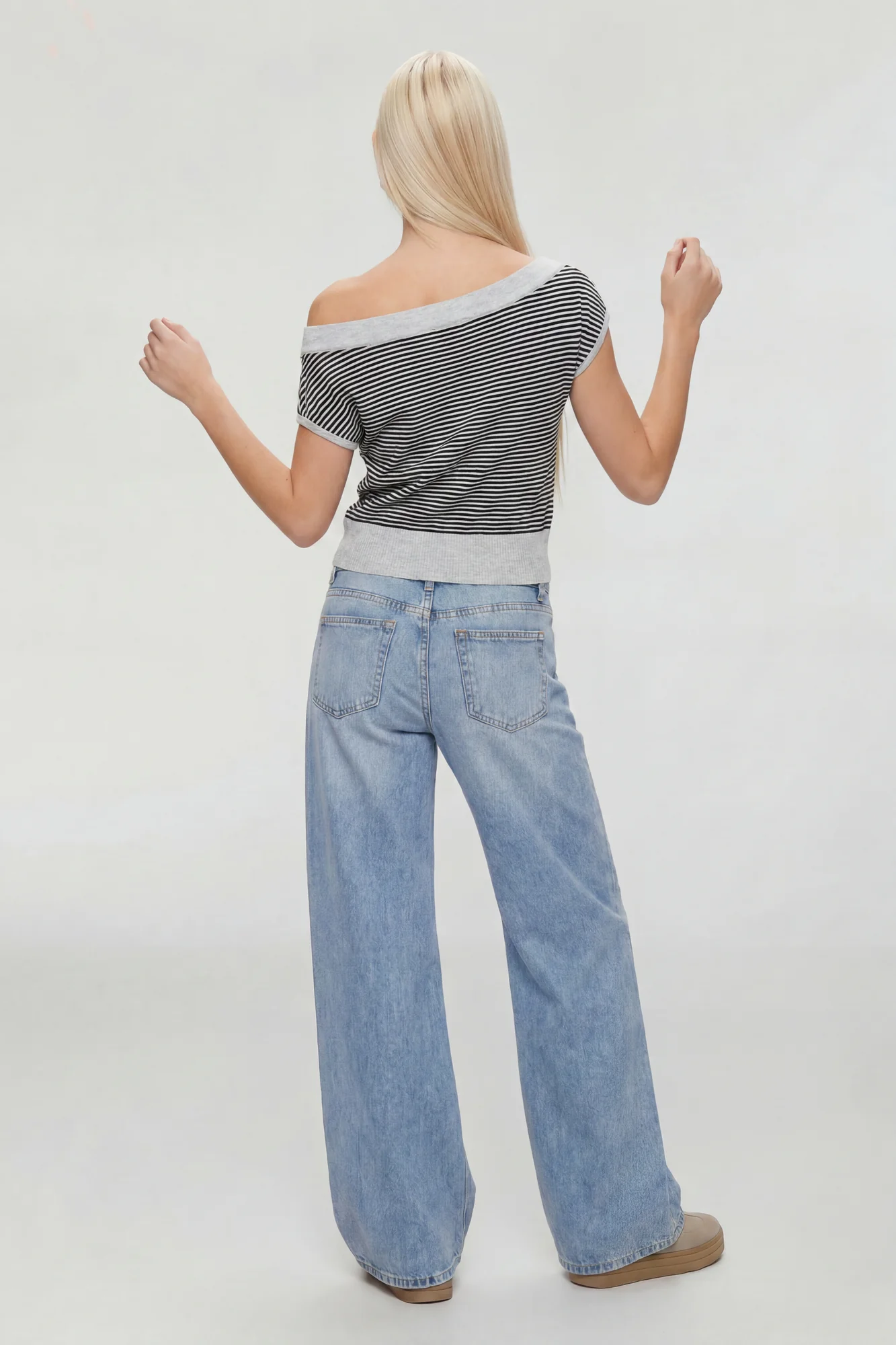 One Shoulder Knit Sweater - Image 11