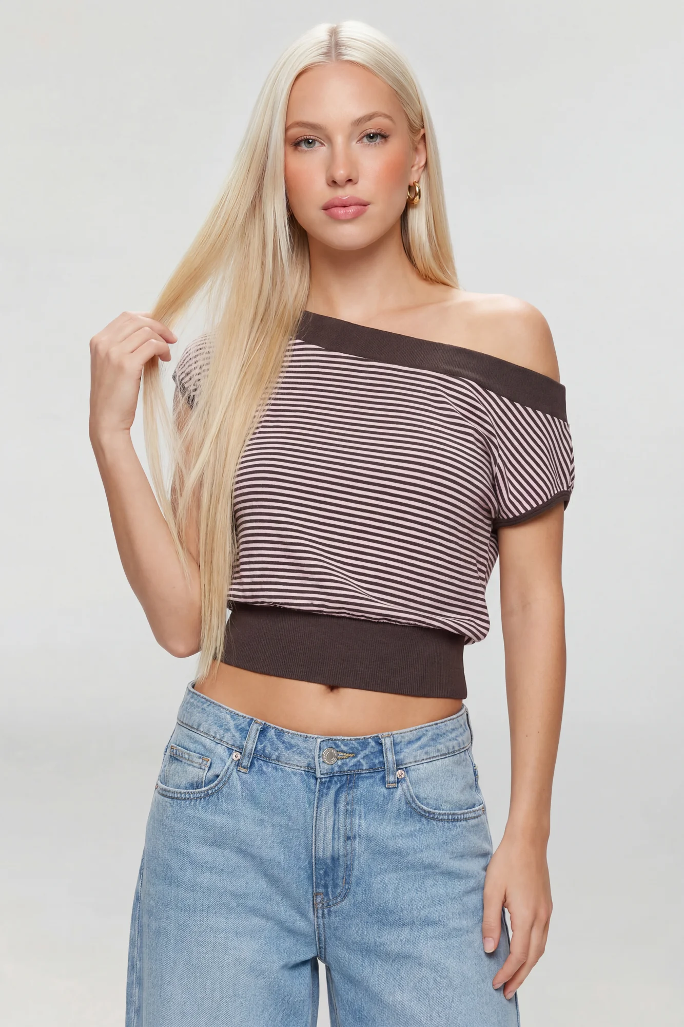 One Shoulder Knit Sweater - Image 16