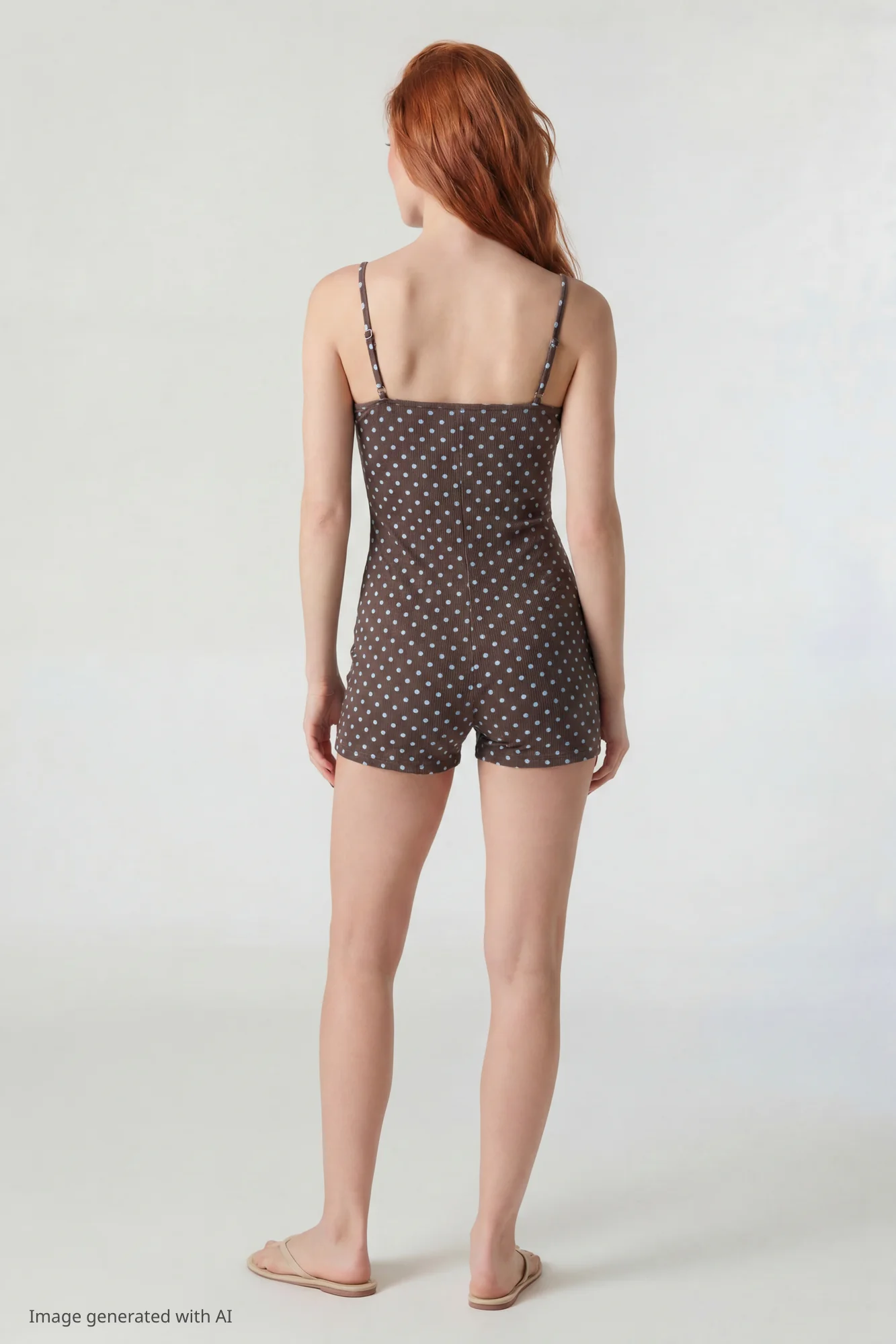 Soft Ribbed Lace Trim Romper - Image 6