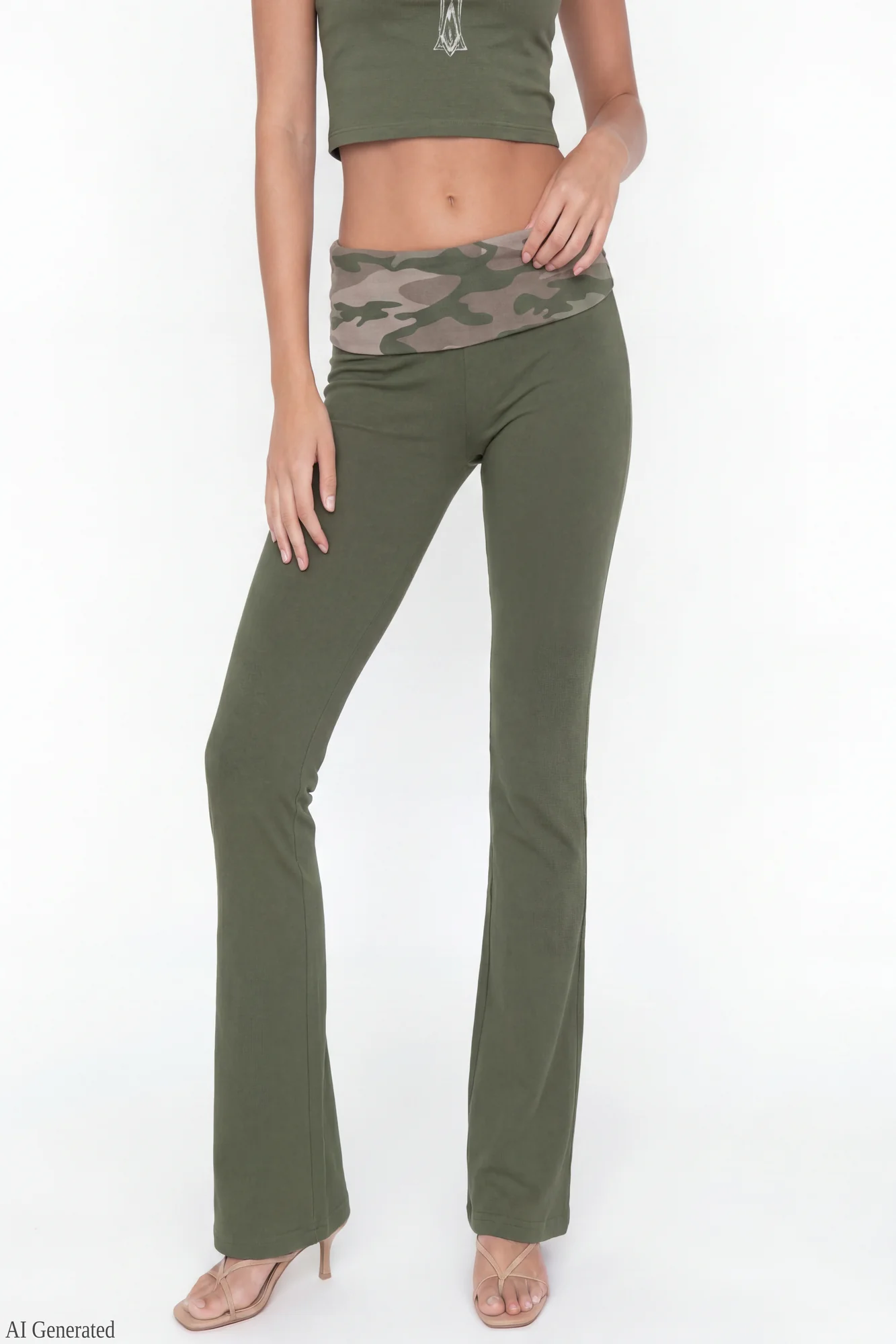 Graphic Baby Tee & Flare Legging Set - Image 12