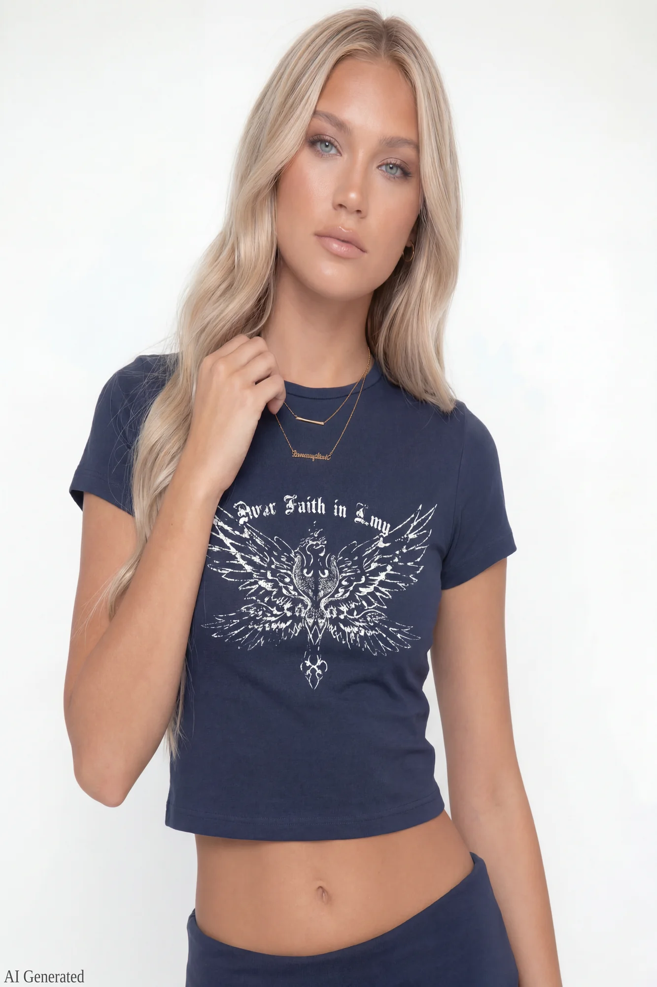 Graphic Baby Tee & Flare Legging Set - Image 3