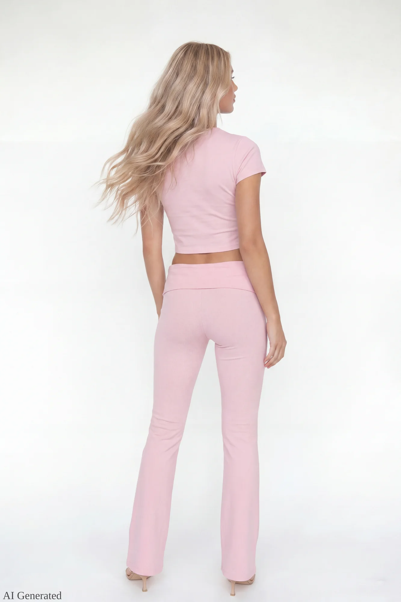 Graphic Baby Tee & Flare Legging Set - Image 6