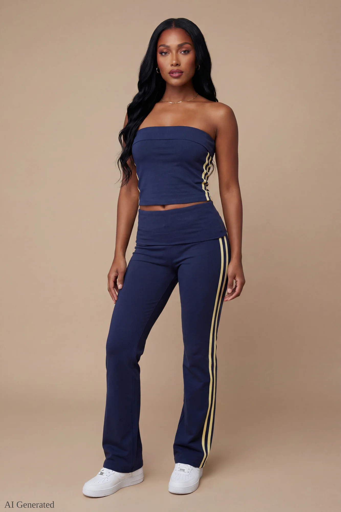 Foldover Tube Top & Flare Pant Set - Image 13