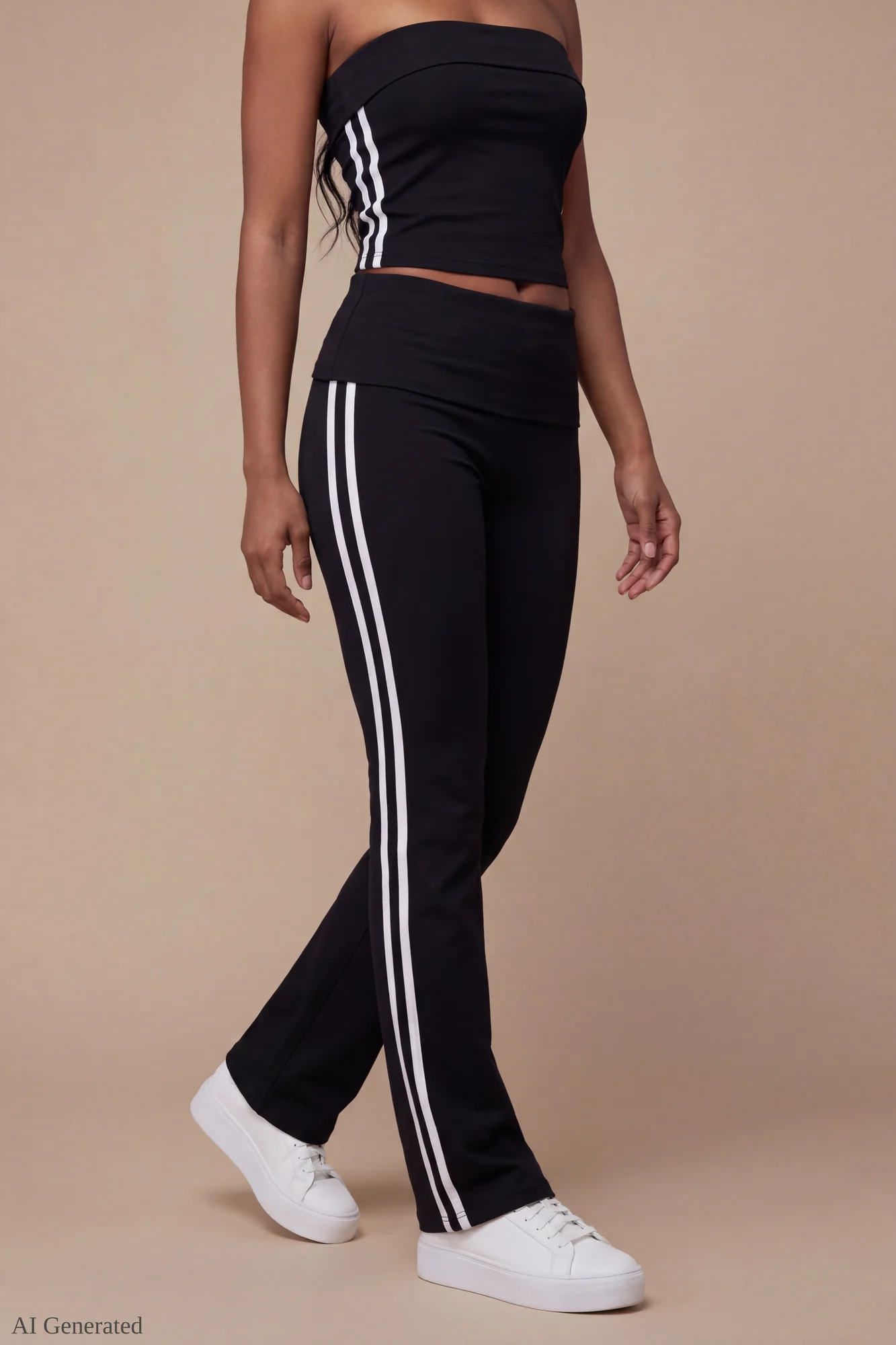 Foldover Tube Top & Flare Pant Set - Image 8