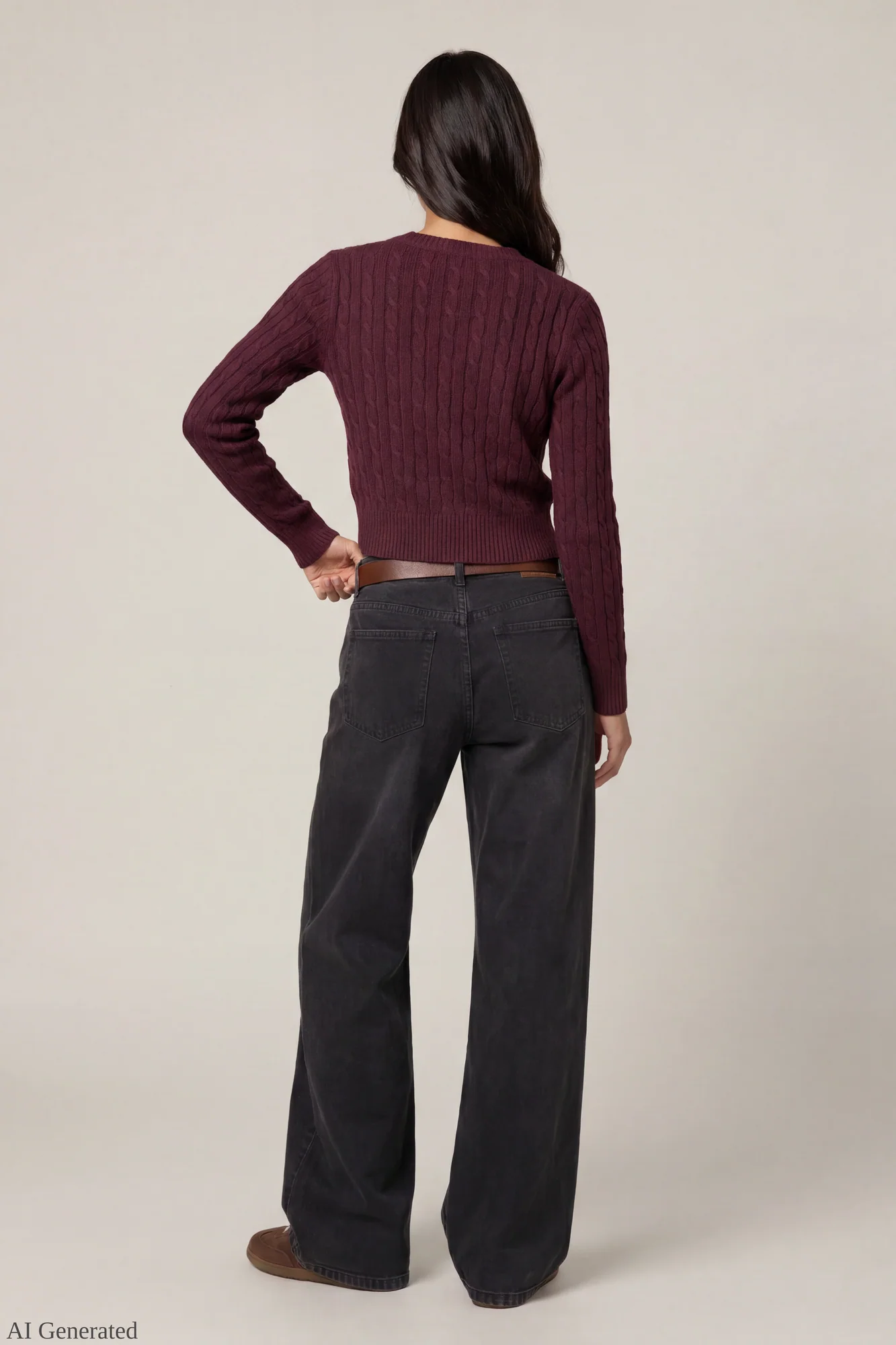 Cable Knit Button-Up Cardigan - Image 18