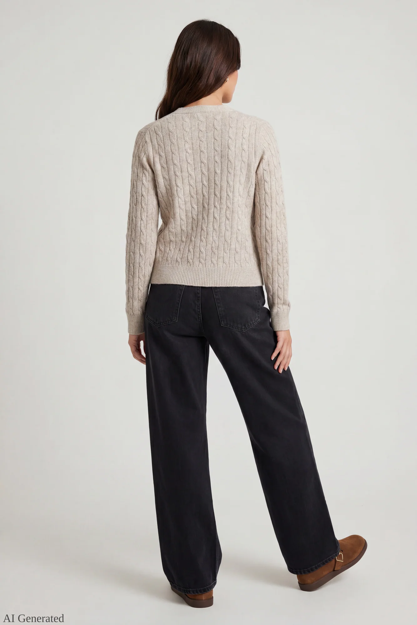 Cable Knit Button-Up Cardigan - Image 6