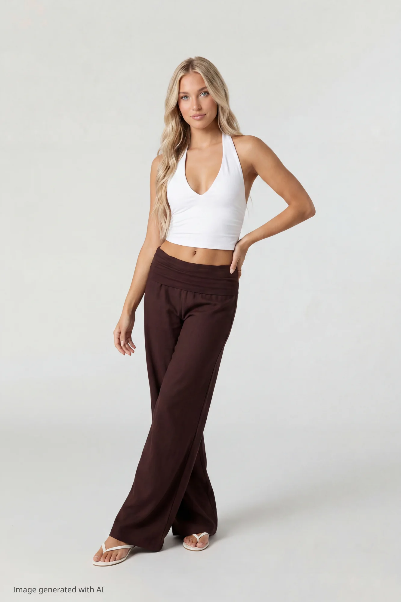 Soft V-Neck Halter Top - Image 9