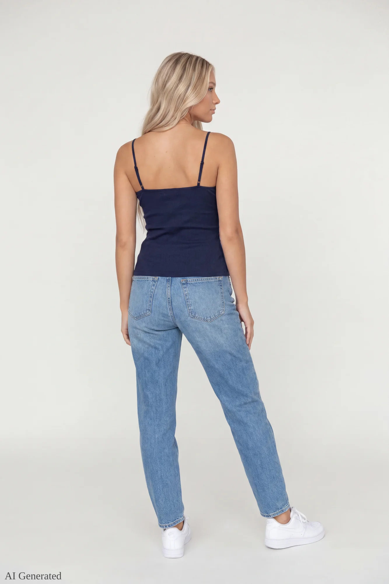 Beaded Lace Trim V-Neck Tank - Image 12