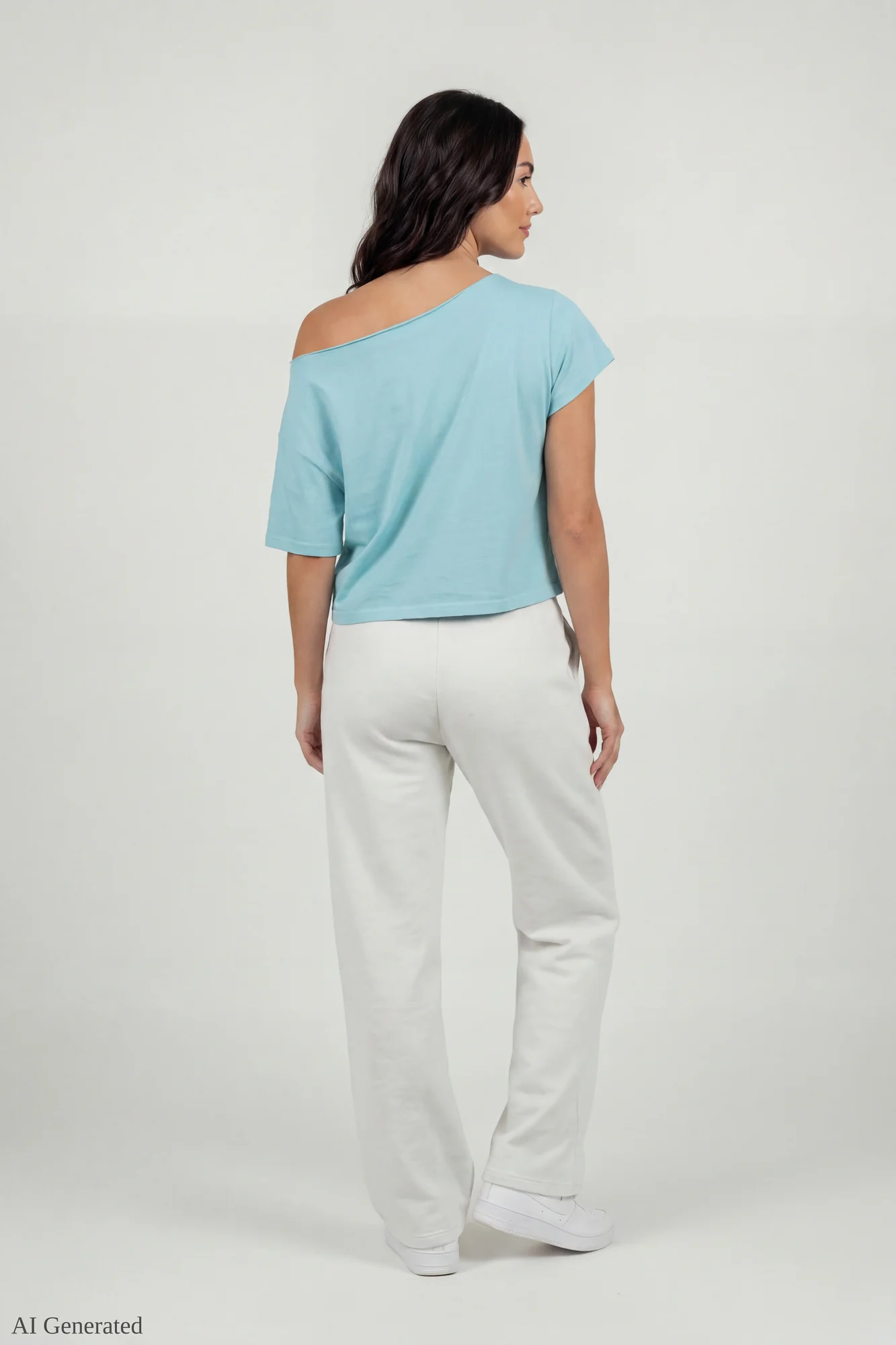 Off-Shoulder Summer Graphic T-Shirt - Image 9