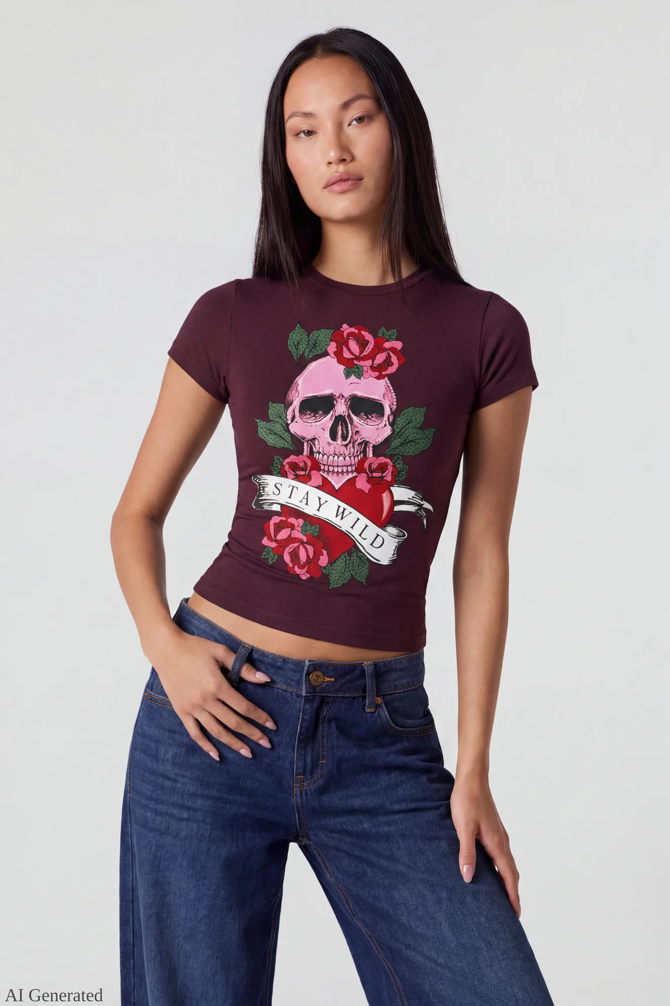 Graphic Fitted T-Shirt - Image 10