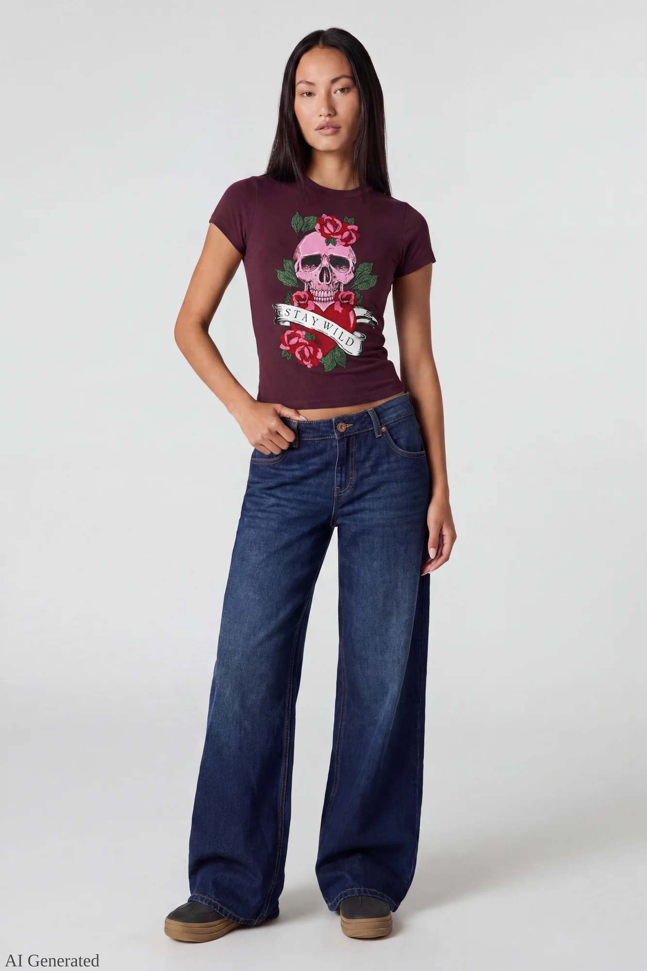 Graphic Fitted T-Shirt - Image 11