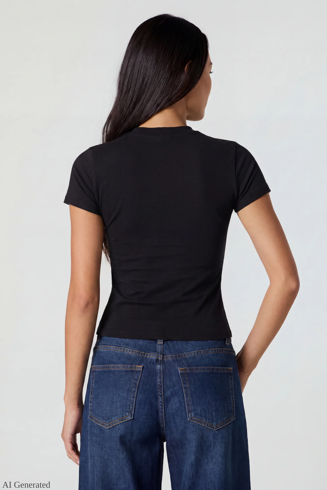 Graphic Fitted T-Shirt - Image 6
