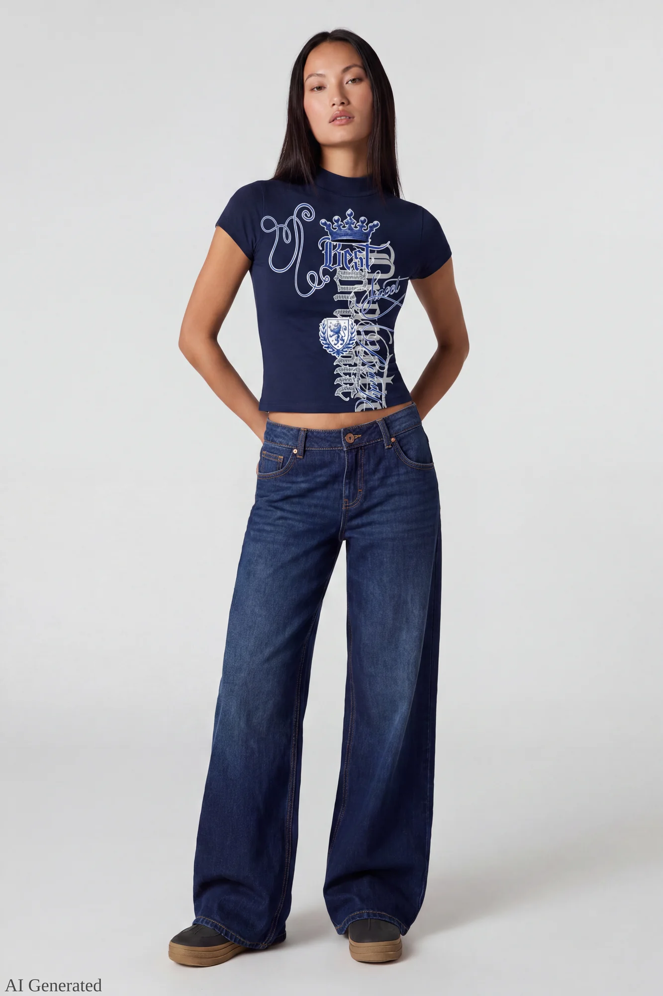 Graphic Fitted T-Shirt - Image 8