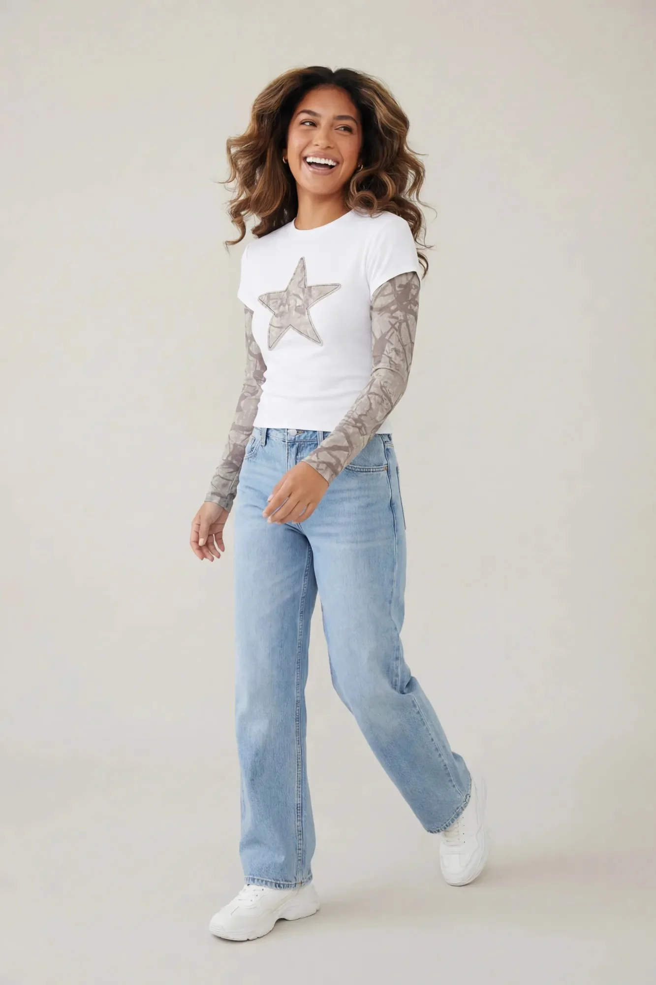 Double Sleeve Graphic T-Shirt - Image 19