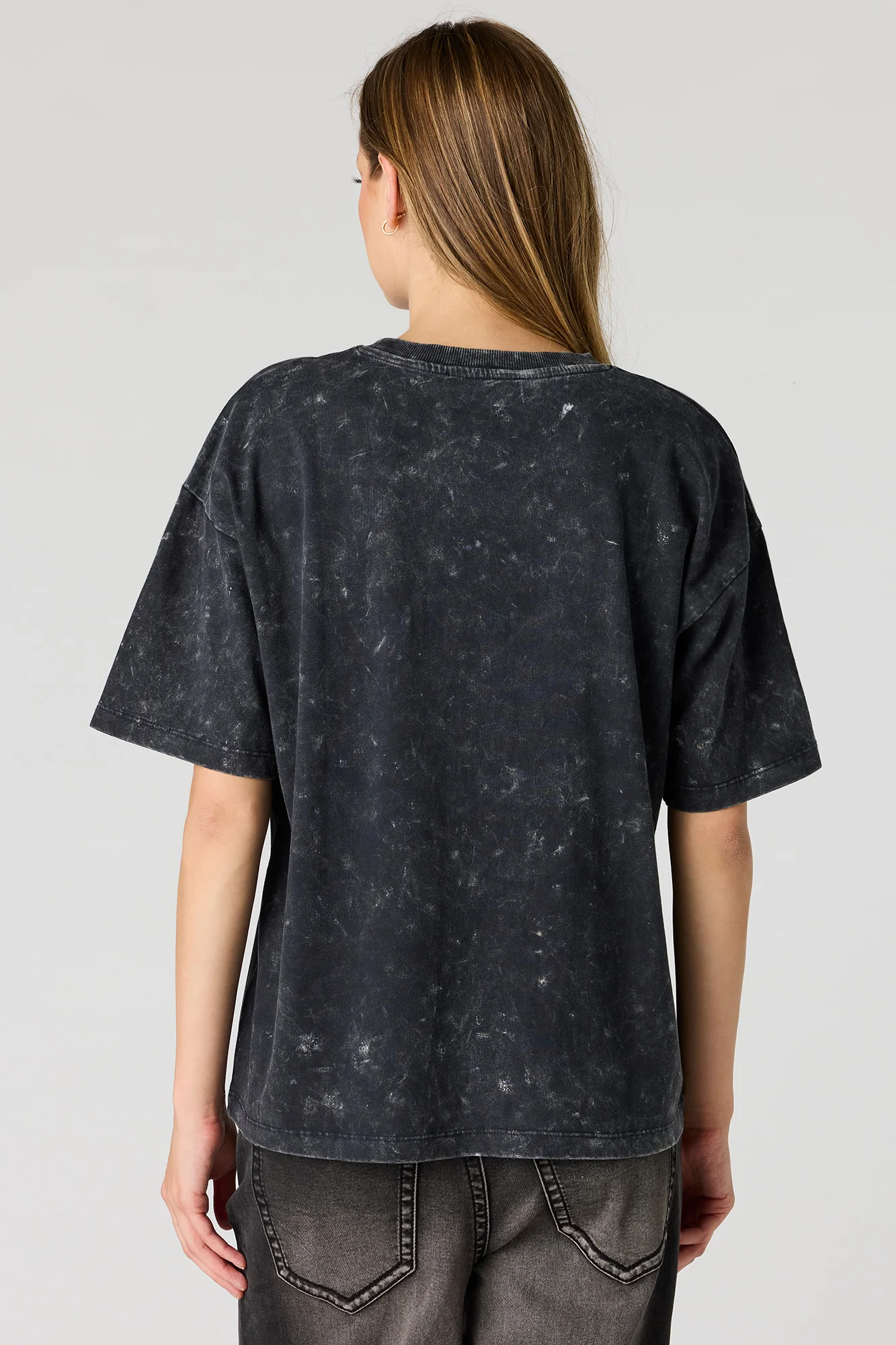 Graphic Washed Boyfriend T-Shirt - Image 5