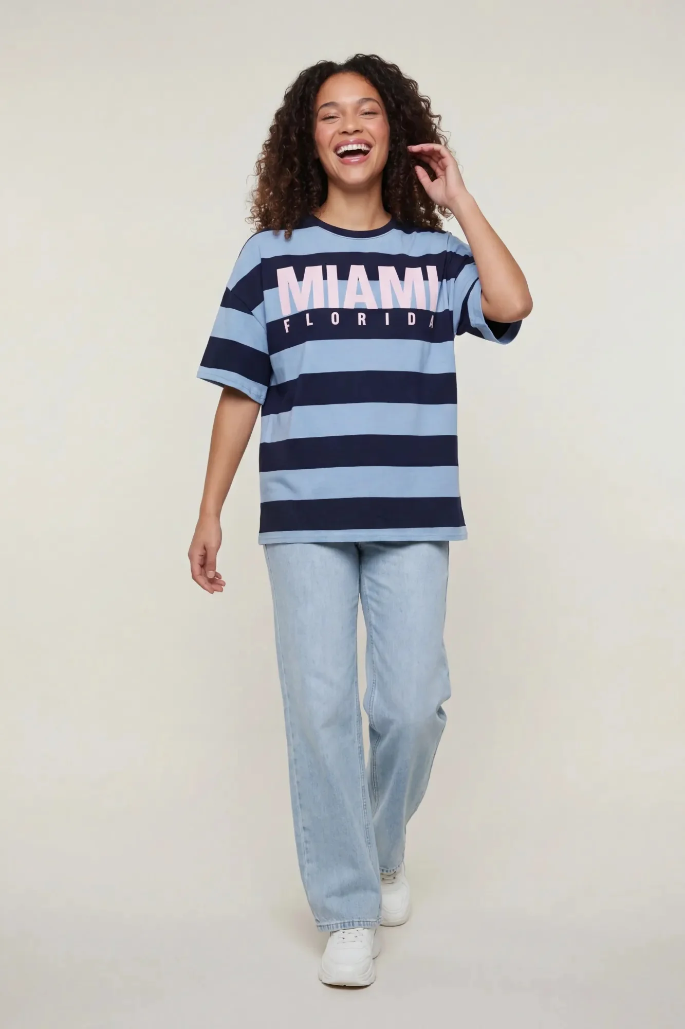 Luxe Heavy Cotton Striped Graphic T-Shirt - Image 7