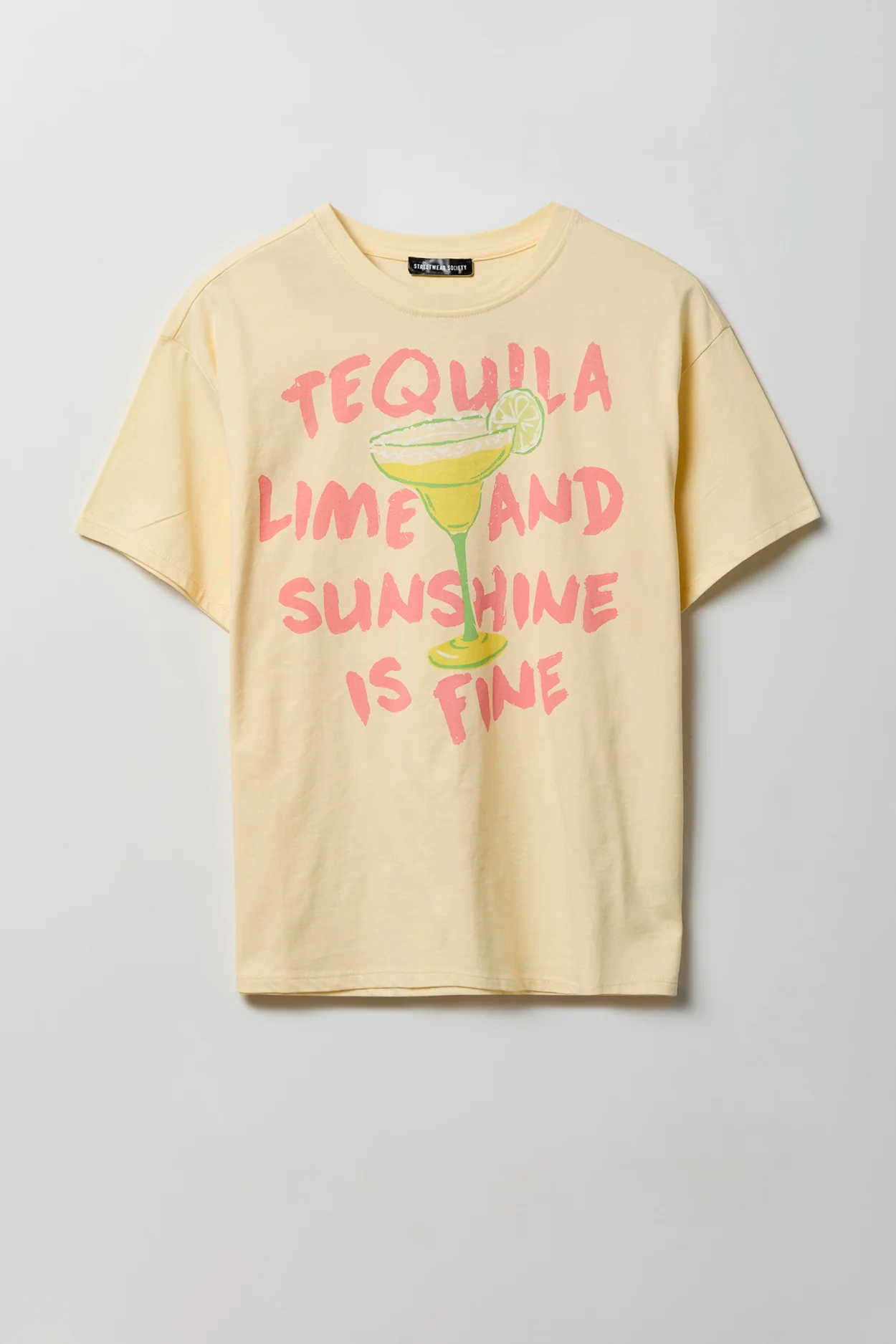 Cocktail Graphic Boyfriend T-Shirt - Image 11