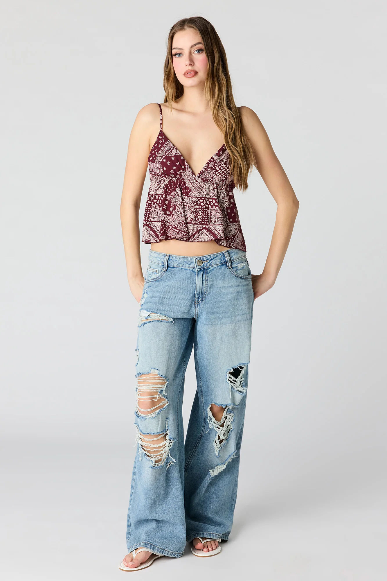 Printed Babydoll Top - Image 6