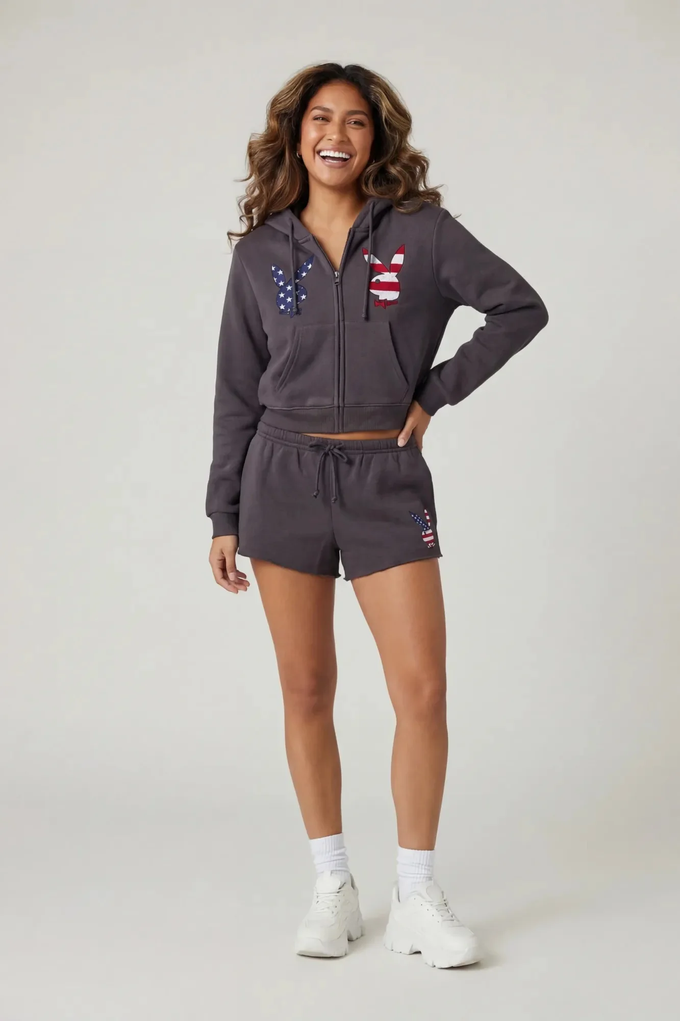 Playboy USA Graphic Fleece Zip-Up Hoodie - Image 11