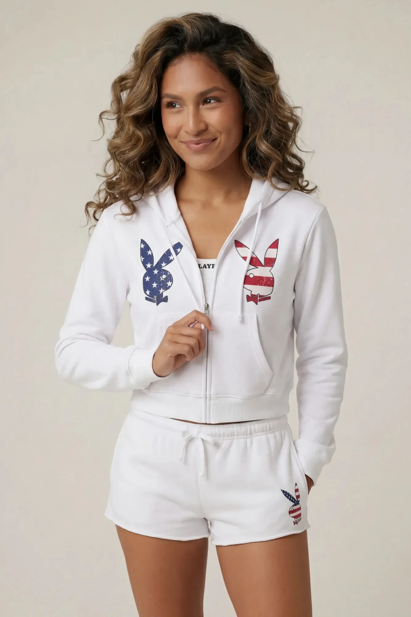 Playboy USA Graphic Fleece Zip-Up Hoodie - Image 17