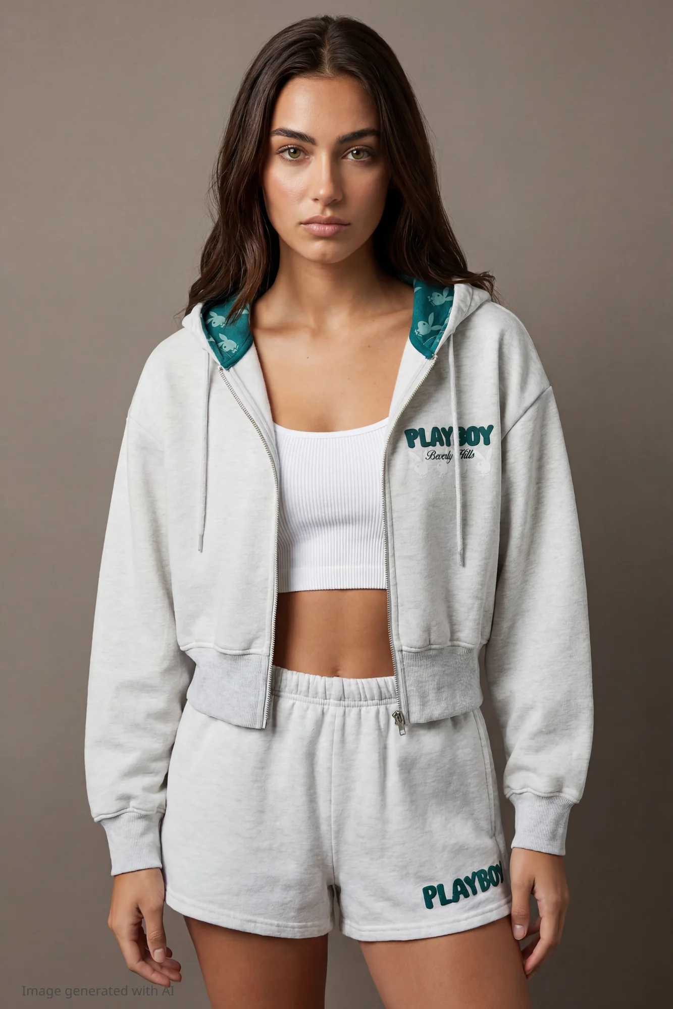 Playboy Fleece Graphic Zip Hoodie - Image 6