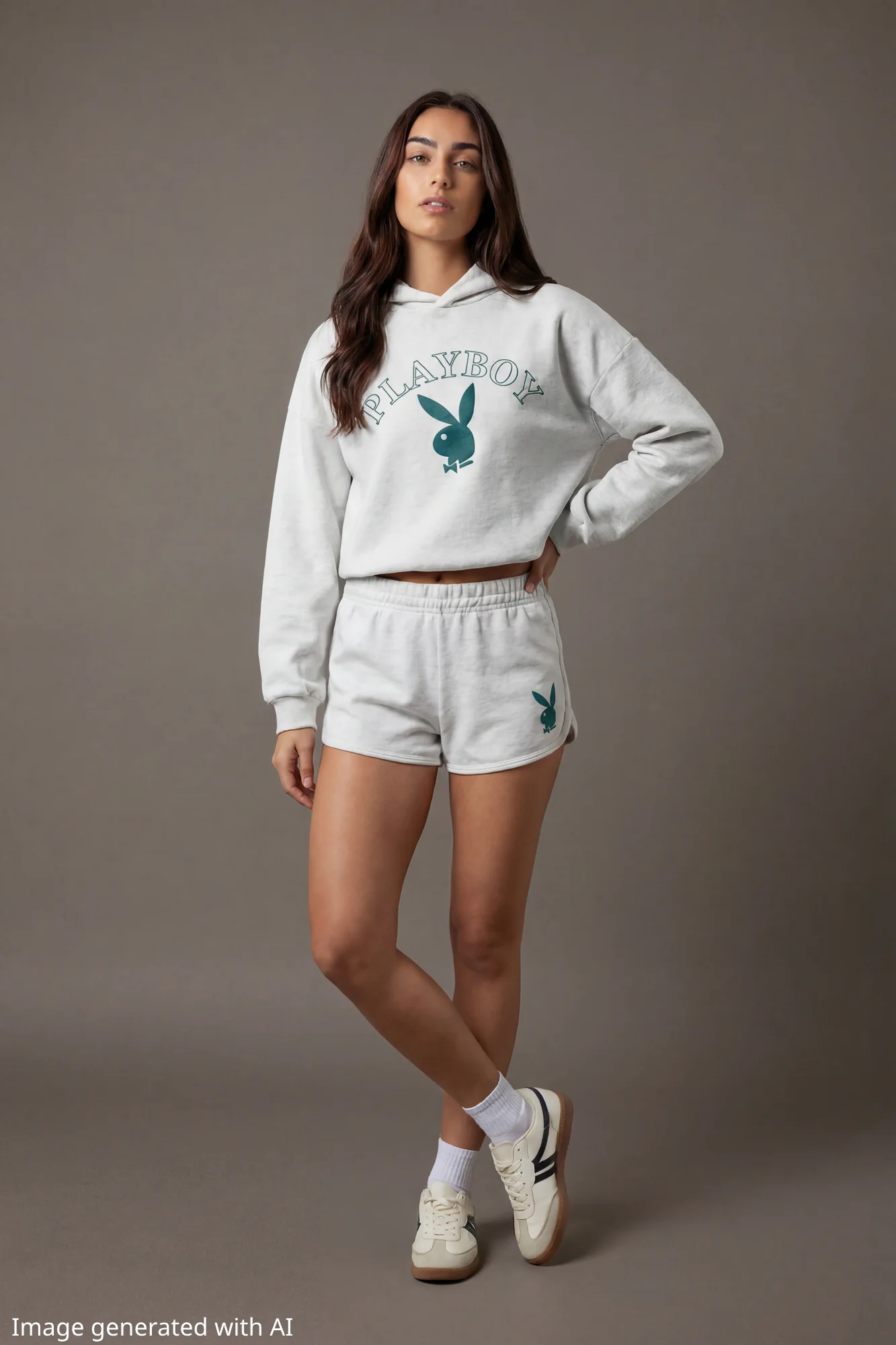 Playboy Graphic Boxy Fleece Hoodie