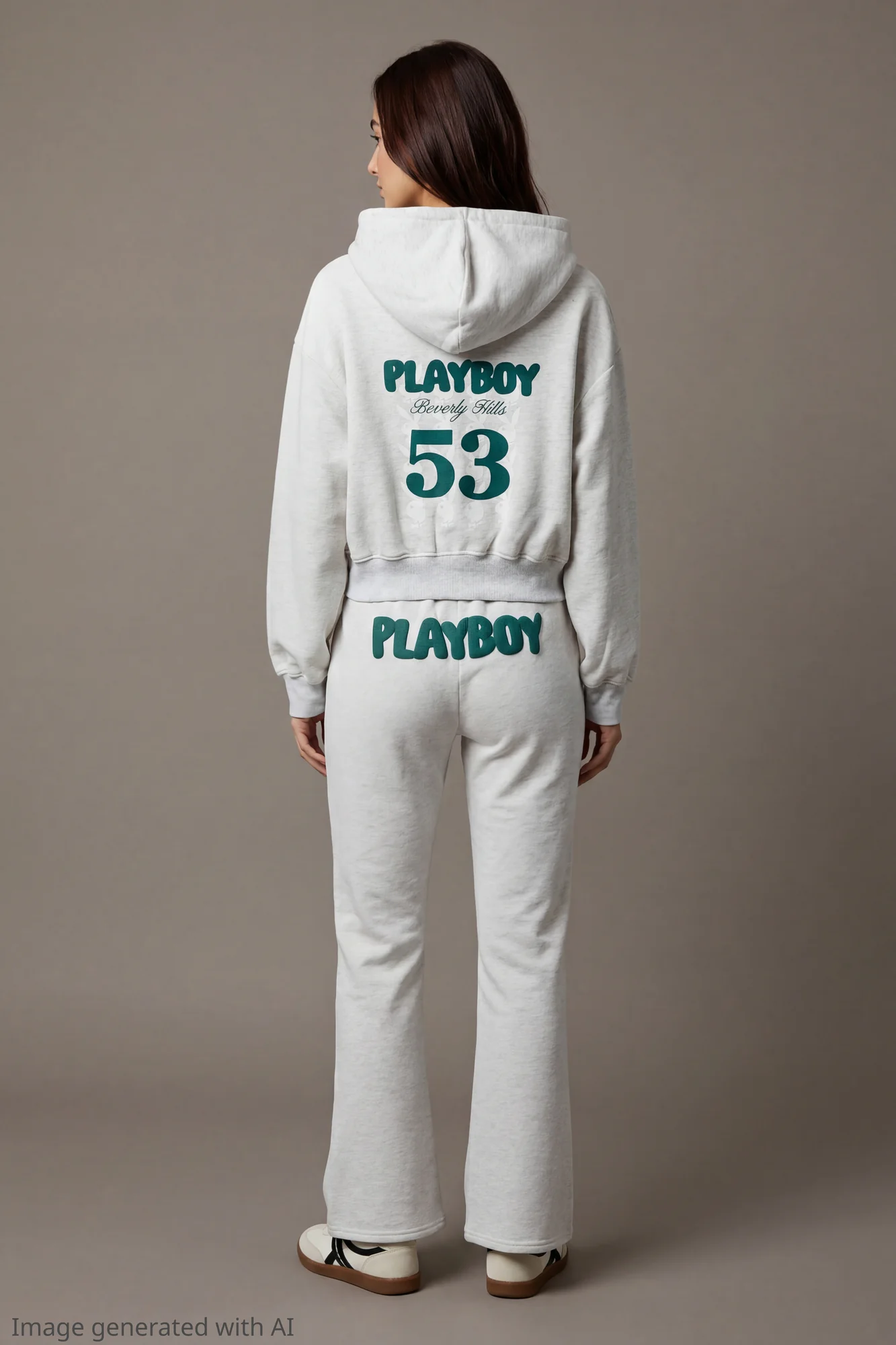 Playboy Fleece Graphic Flare Pant - Image 3