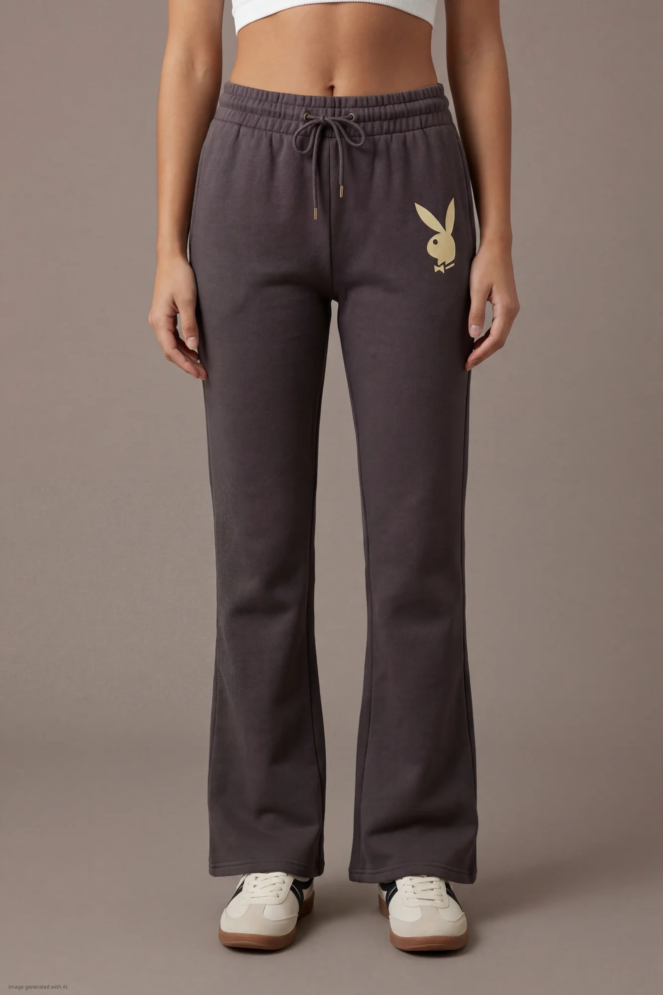 Playboy Fleece Graphic Flare Pant - Image 6