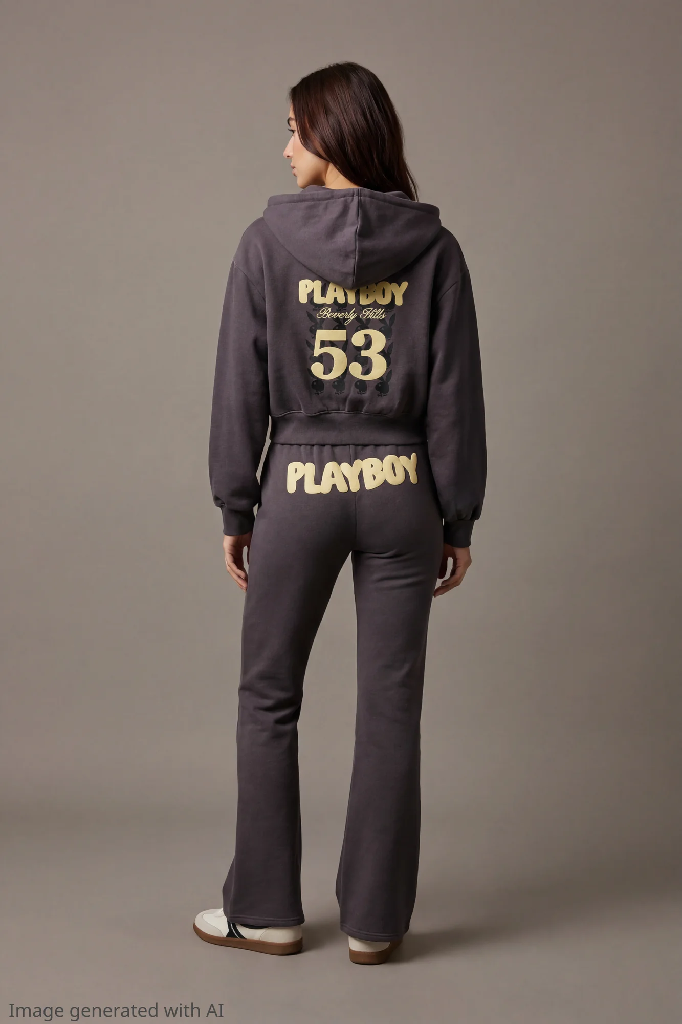 Playboy Fleece Graphic Flare Pant - Image 7