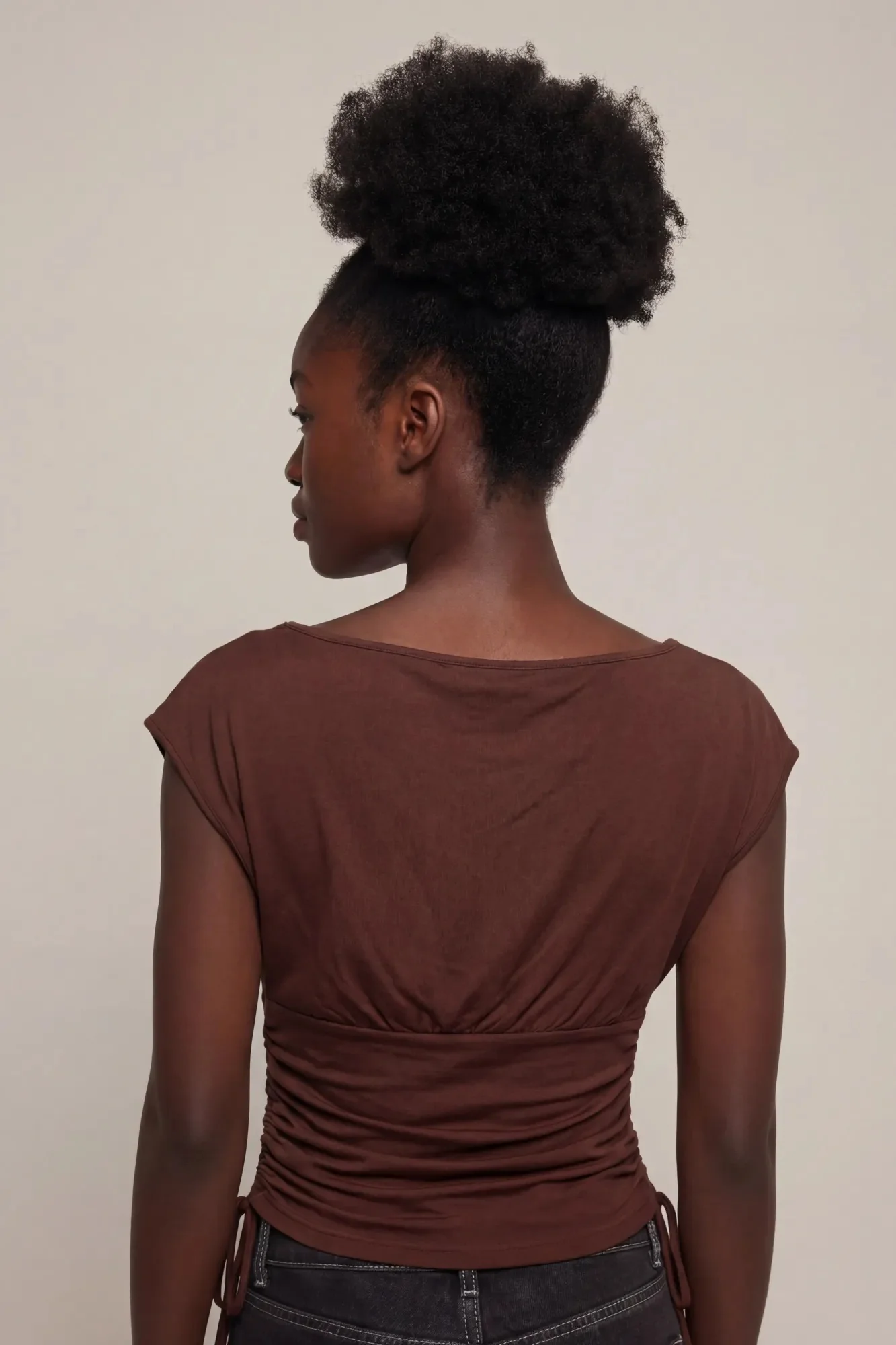 Playboy Contour Boat Neck Cinched Top - Image 6