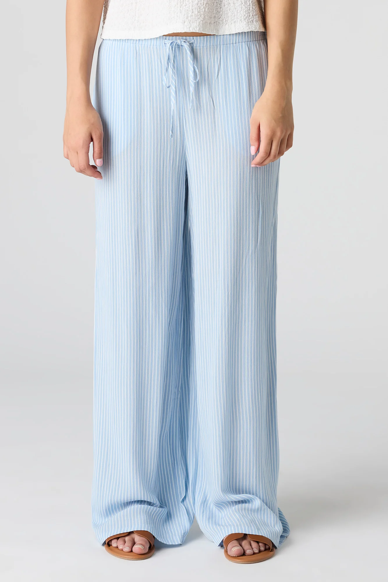 Flowy Wide Leg Drawstring Pant - Image 14