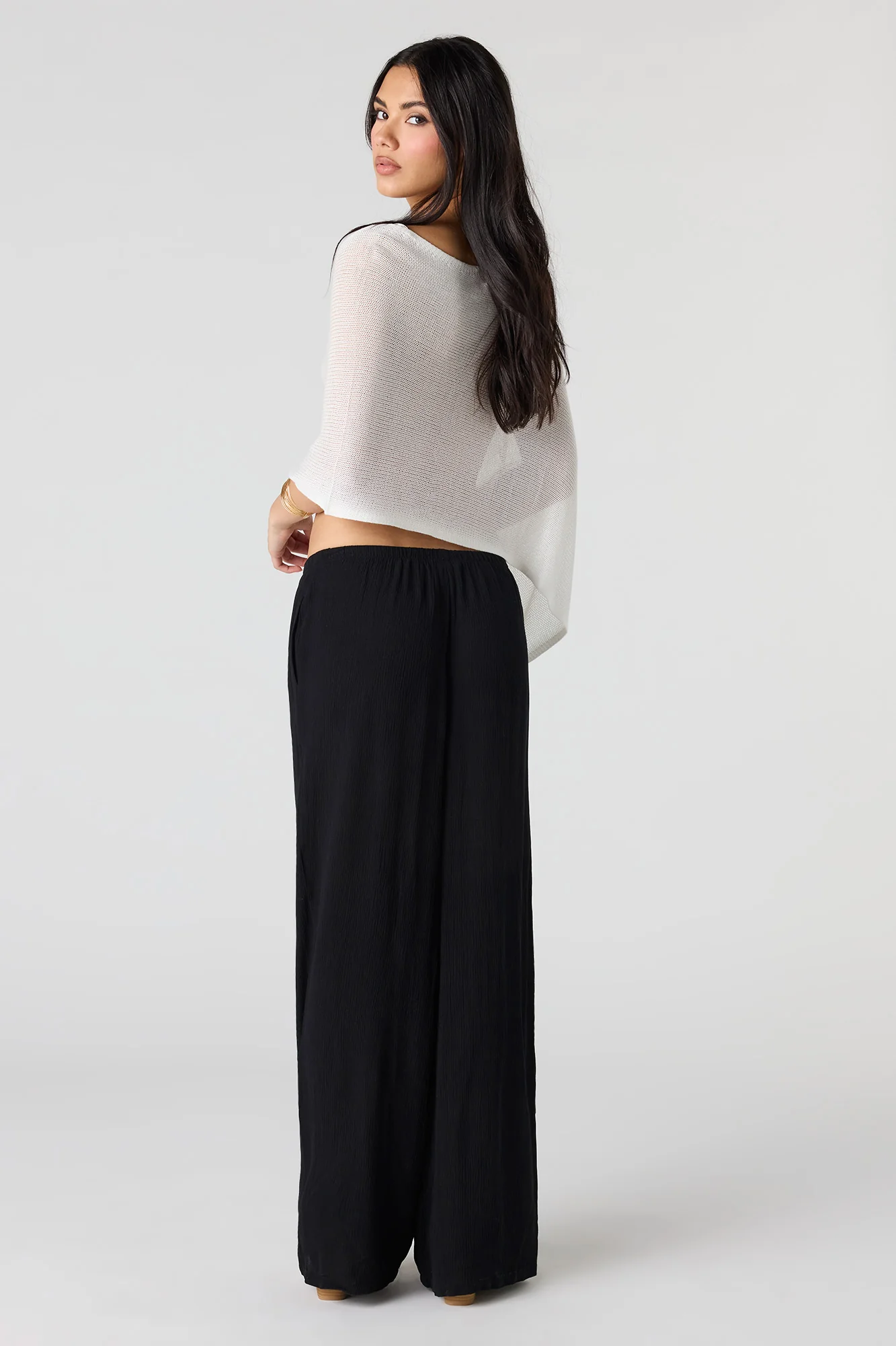 Flowy Wide Leg Drawstring Pant - Image 6