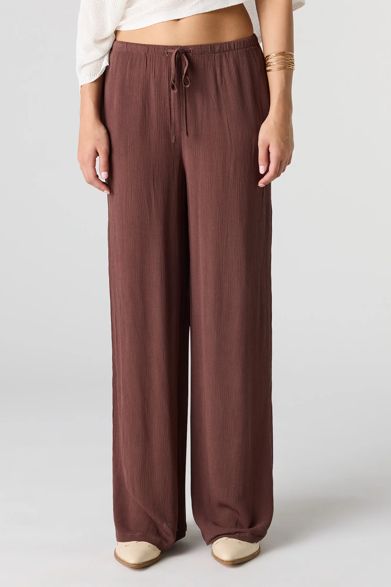 Flowy Wide Leg Drawstring Pant - Image 8