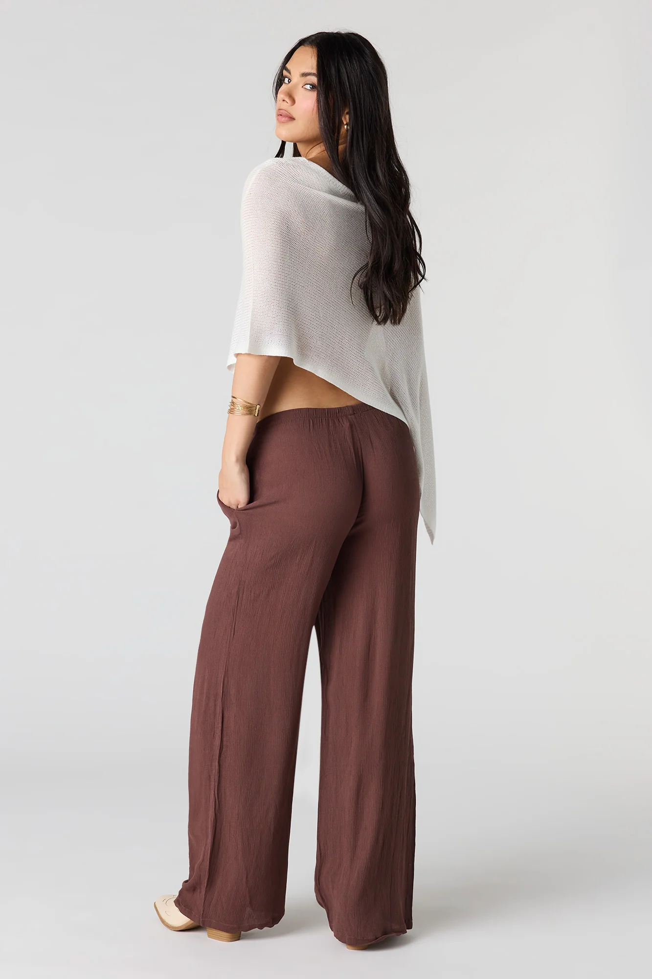 Flowy Wide Leg Drawstring Pant - Image 9