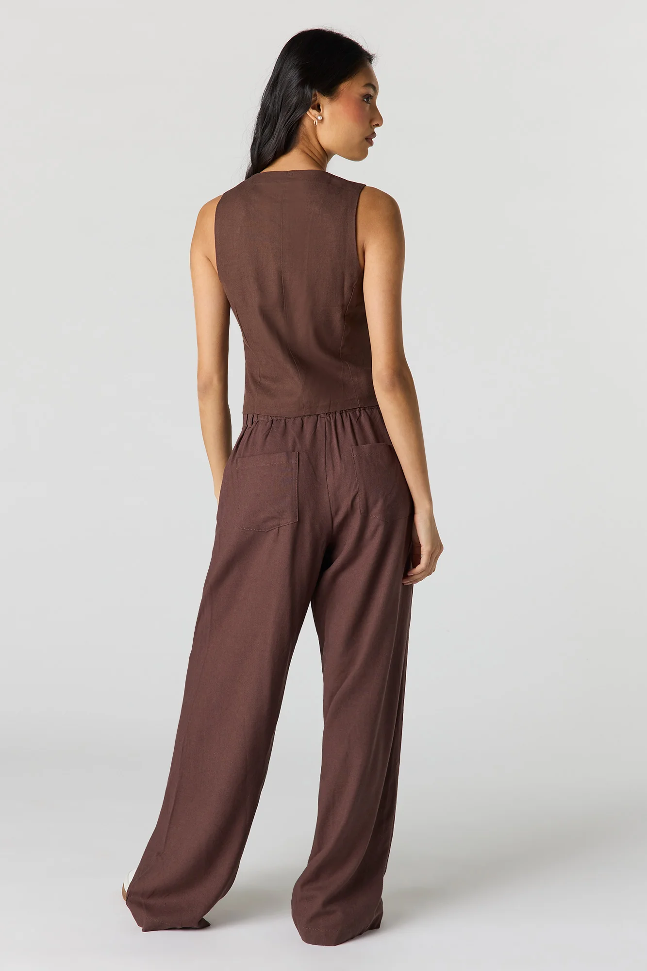 Linen-Blend Drawstring Trouser - Image 3
