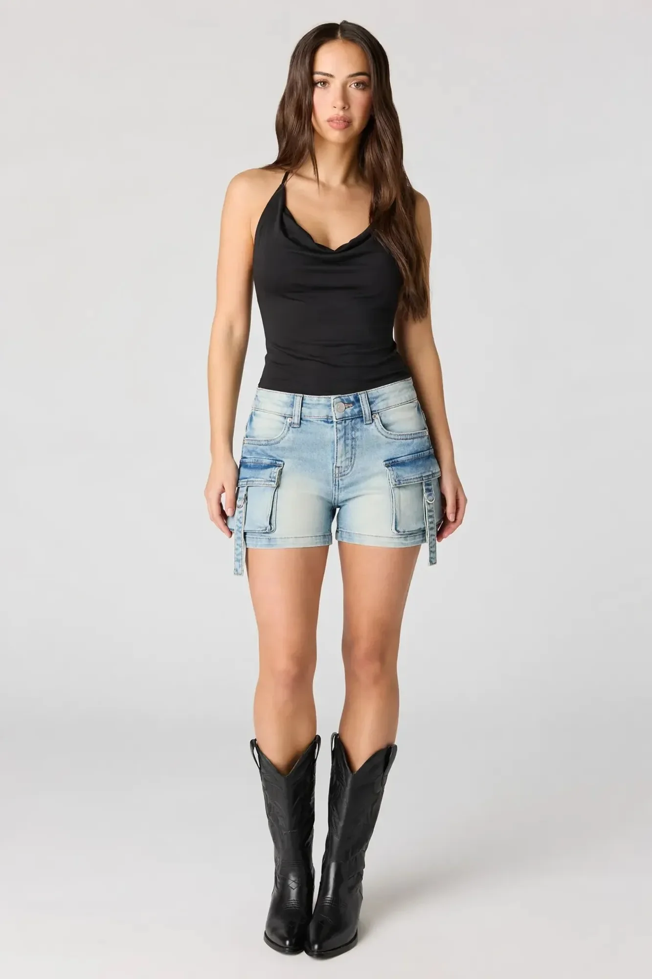 Denim Cargo Short - Image 9