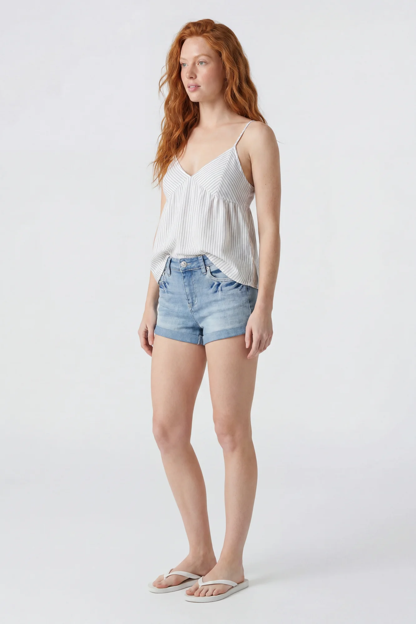 Miami High Rise Ripped Embroidered Denim Short - Image 3