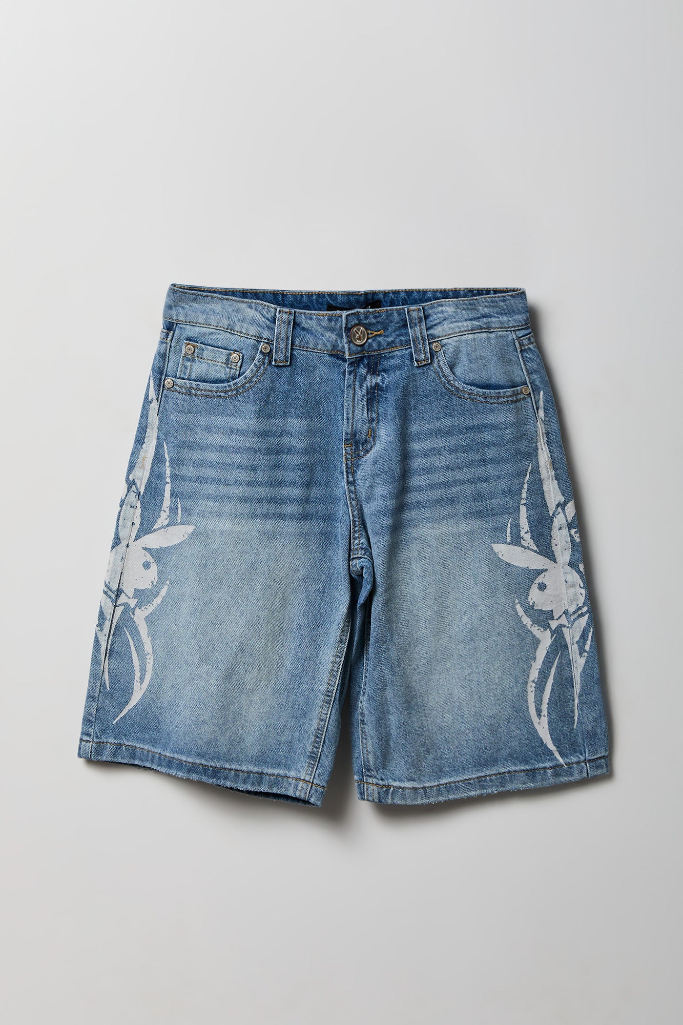 Playboy Print Low Rise Jort - Image 9