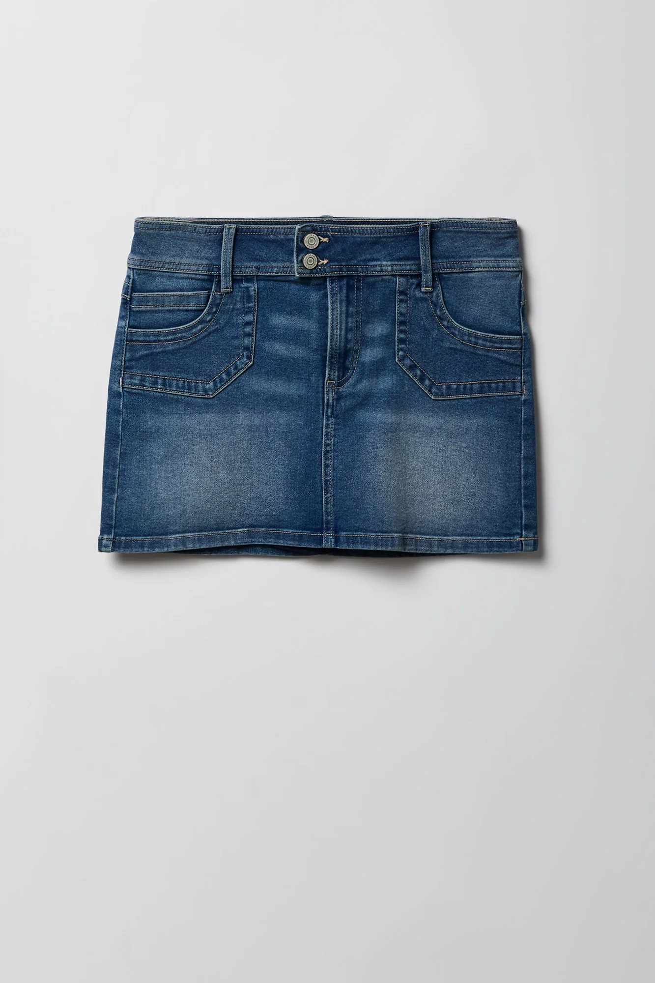 Micro Denim Skort - Image 9