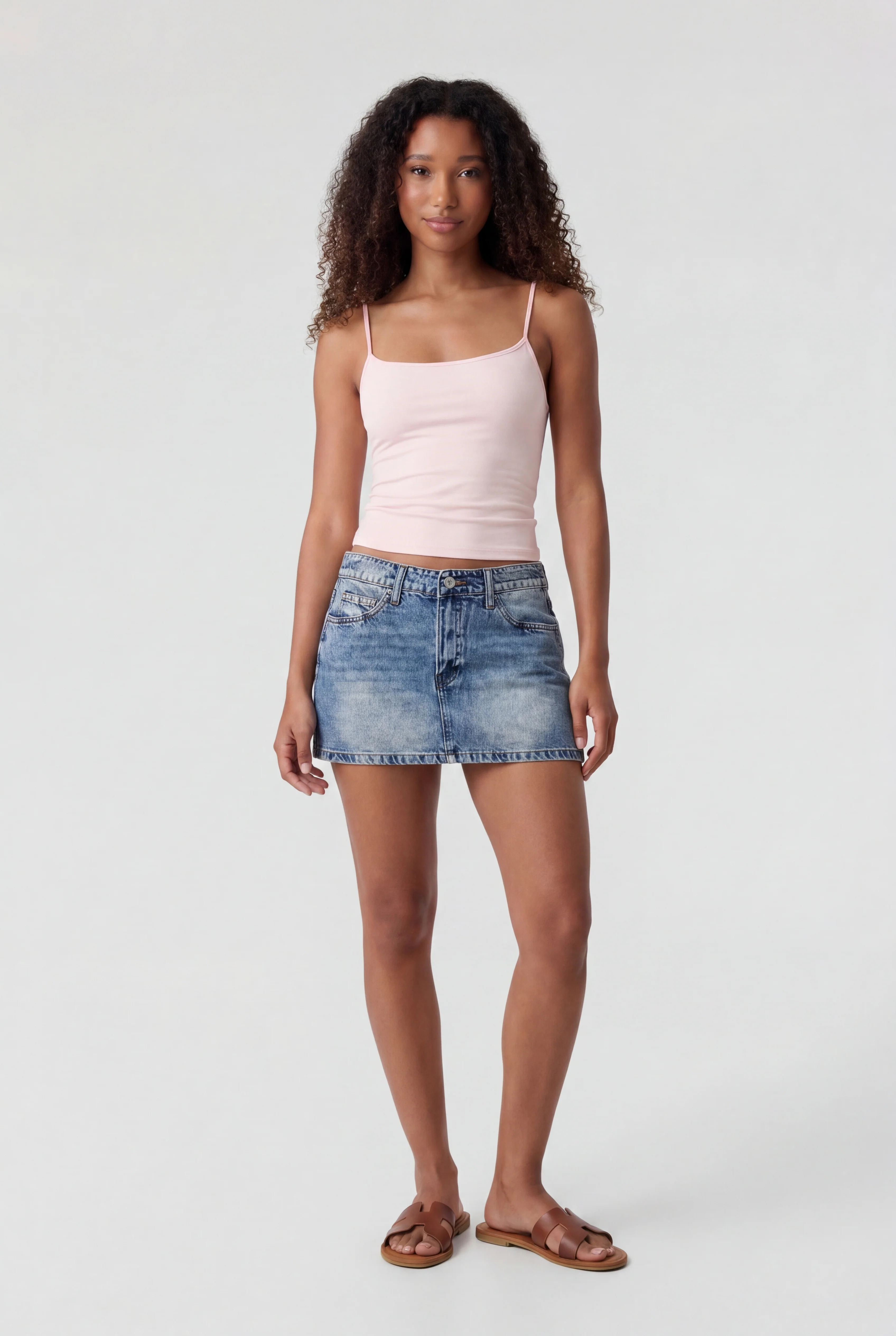 Star Patch Denim Mini Skirt - Image 2
