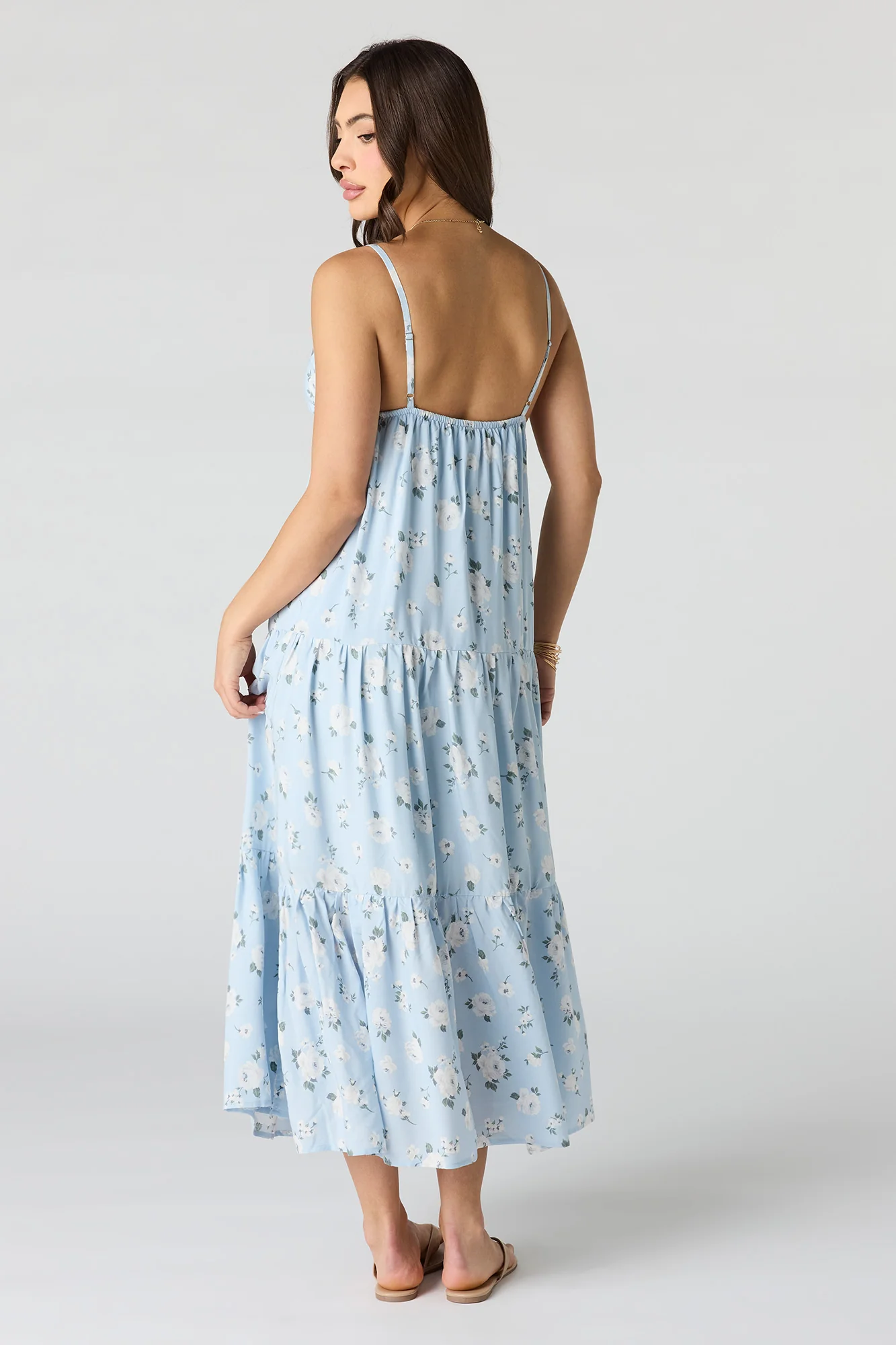 Floral Babydoll Maxi Dress - Image 6