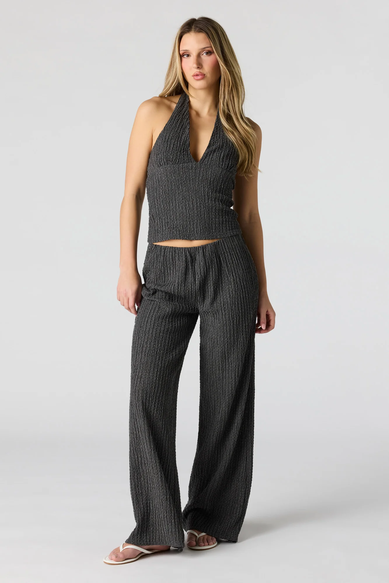 Textured Halter Top - Image 9