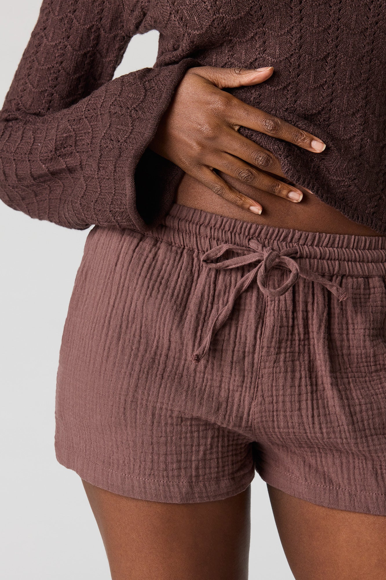 Textured Drawstring Short - Image 17