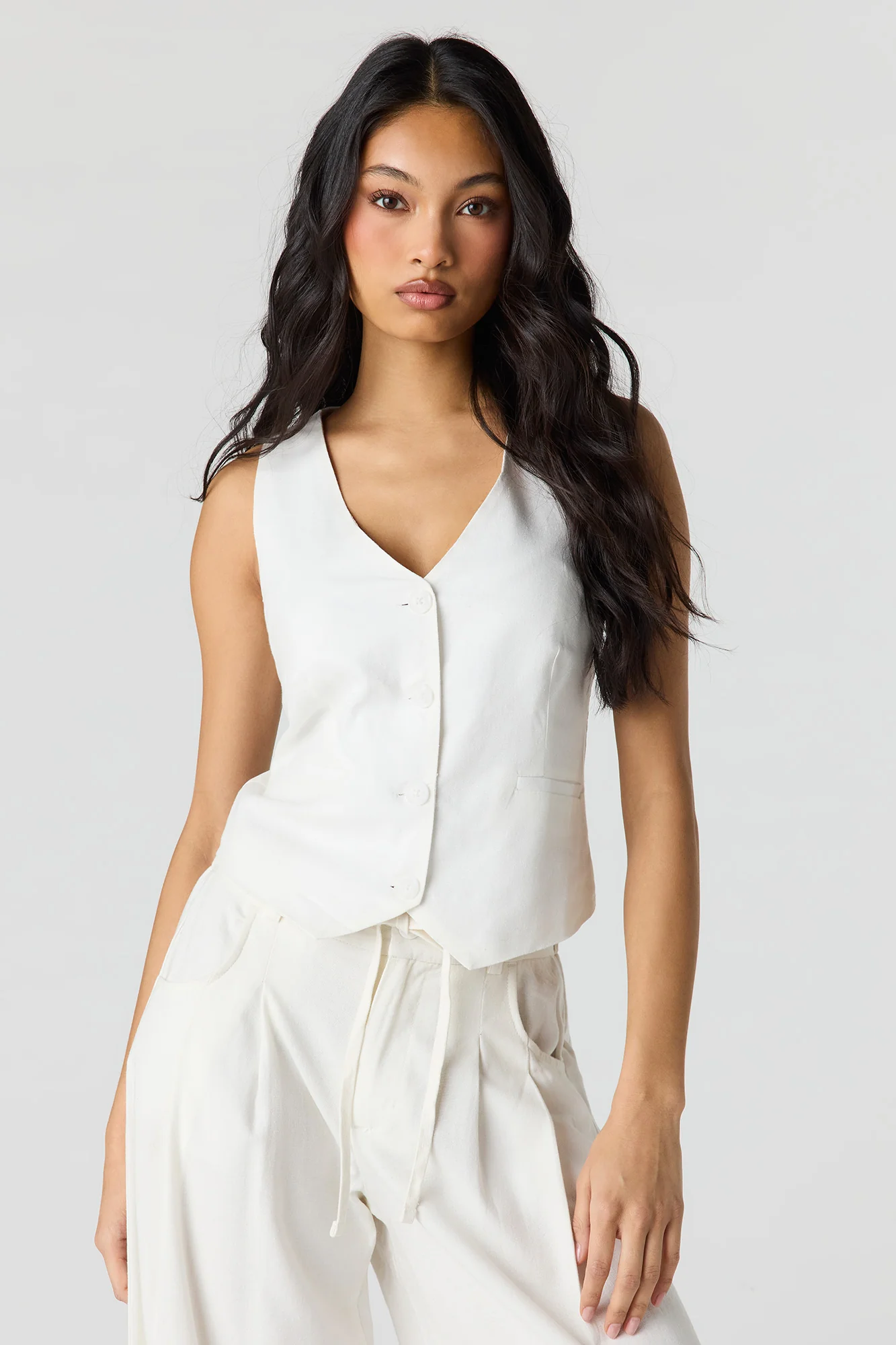 Linen-Blend Vest - Image 4