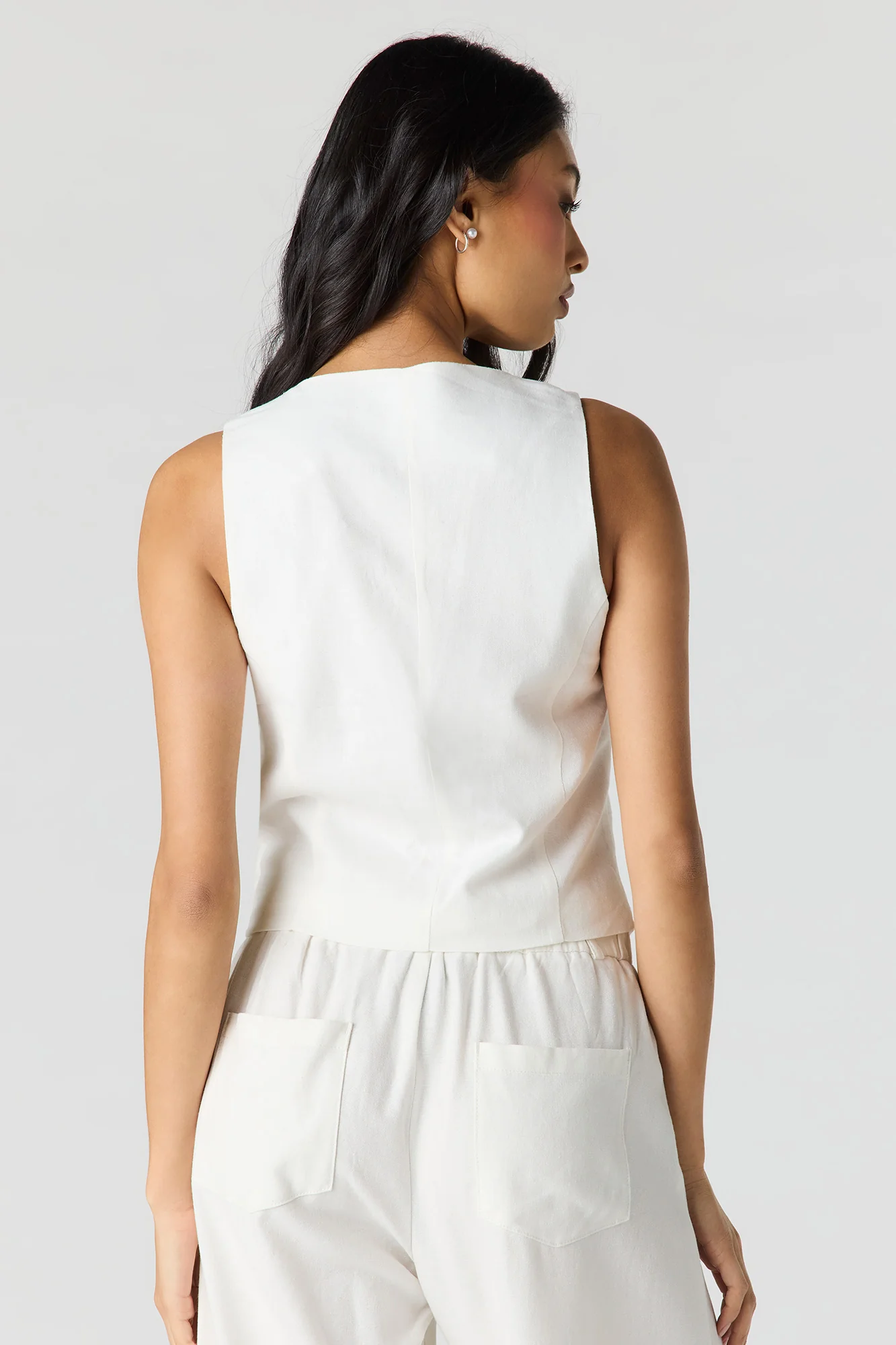 Linen-Blend Vest - Image 5