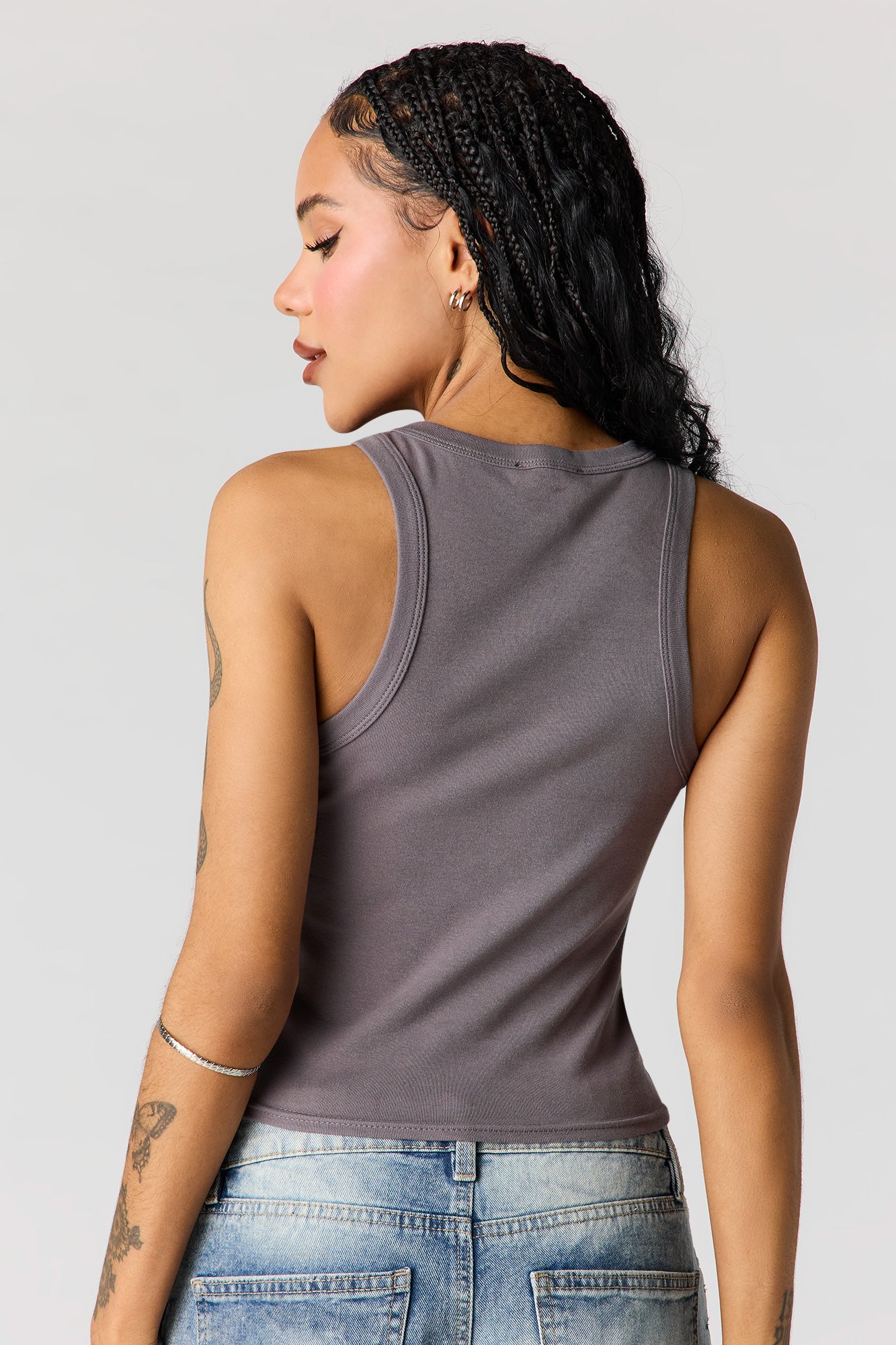 Rhinestone Ribbed Tank - Image 11