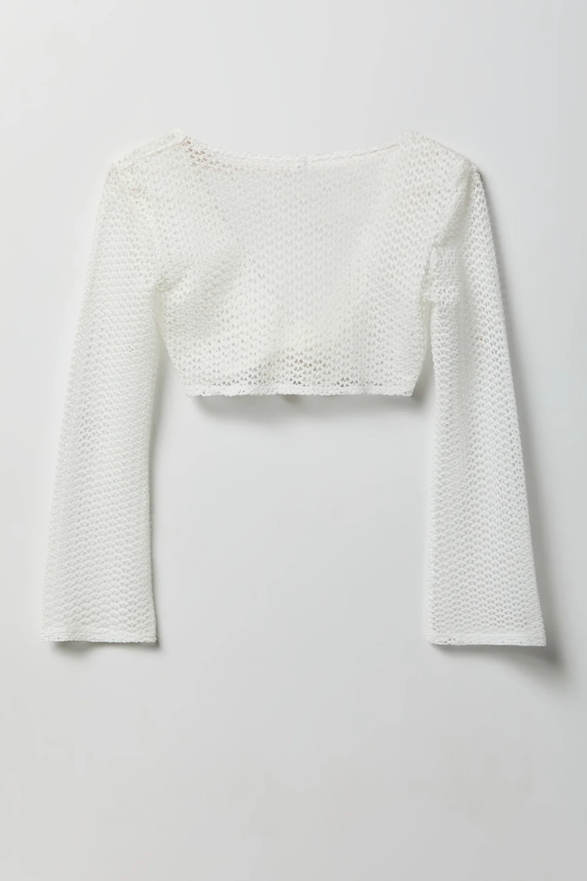 Crochet Tie Front Top Cover-Up - Image 8