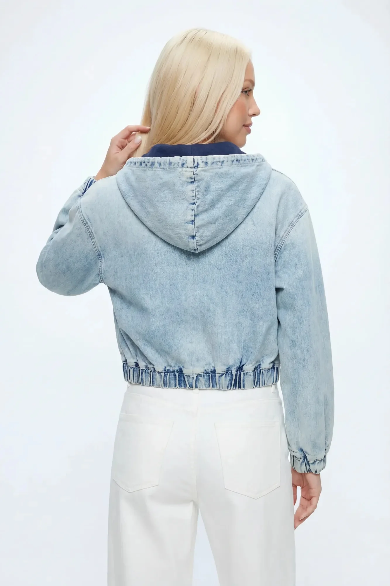 Denim Hooded Jacket - Image 5