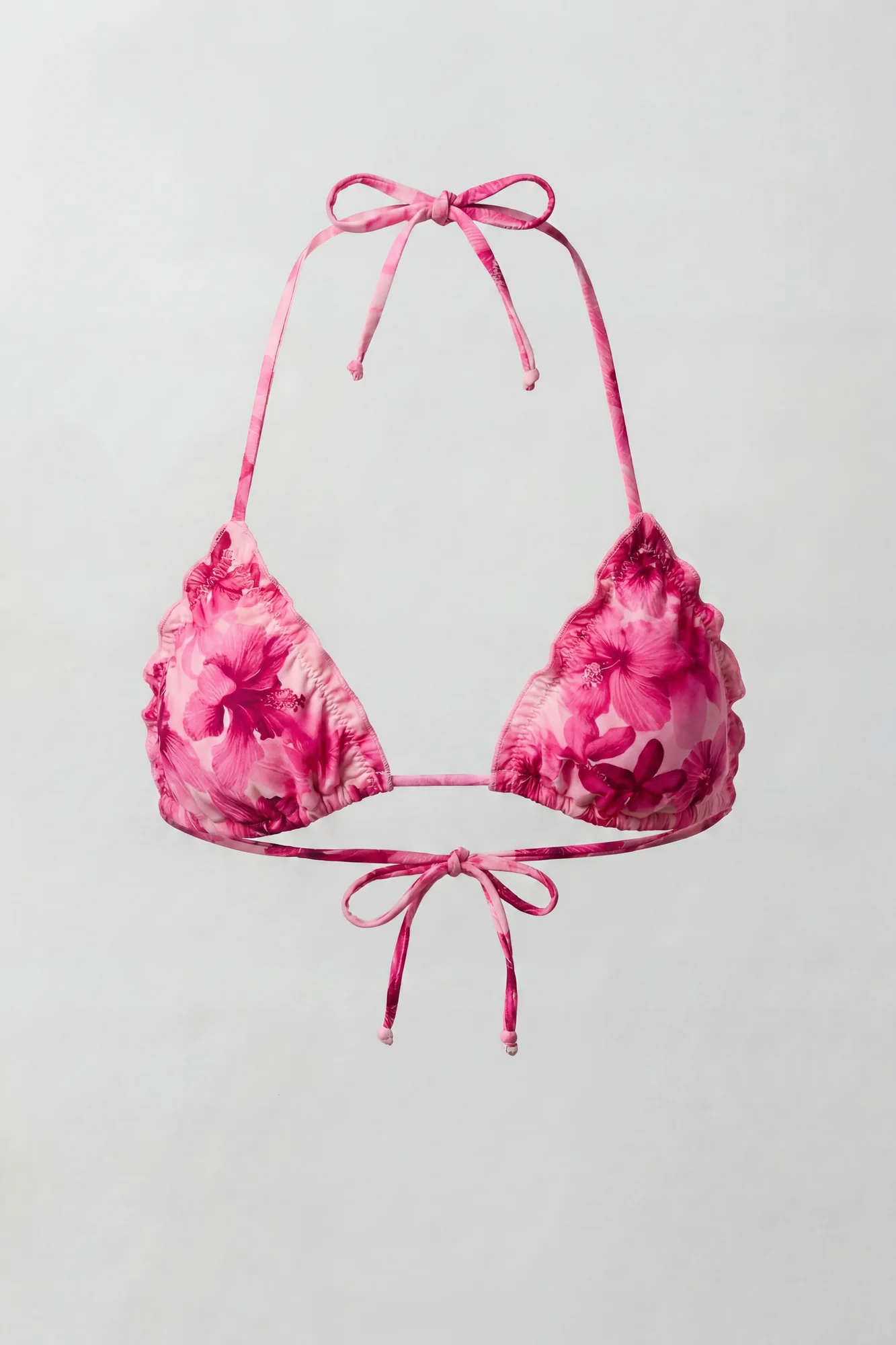 Ruffle Triangle Bikini Top - Image 6