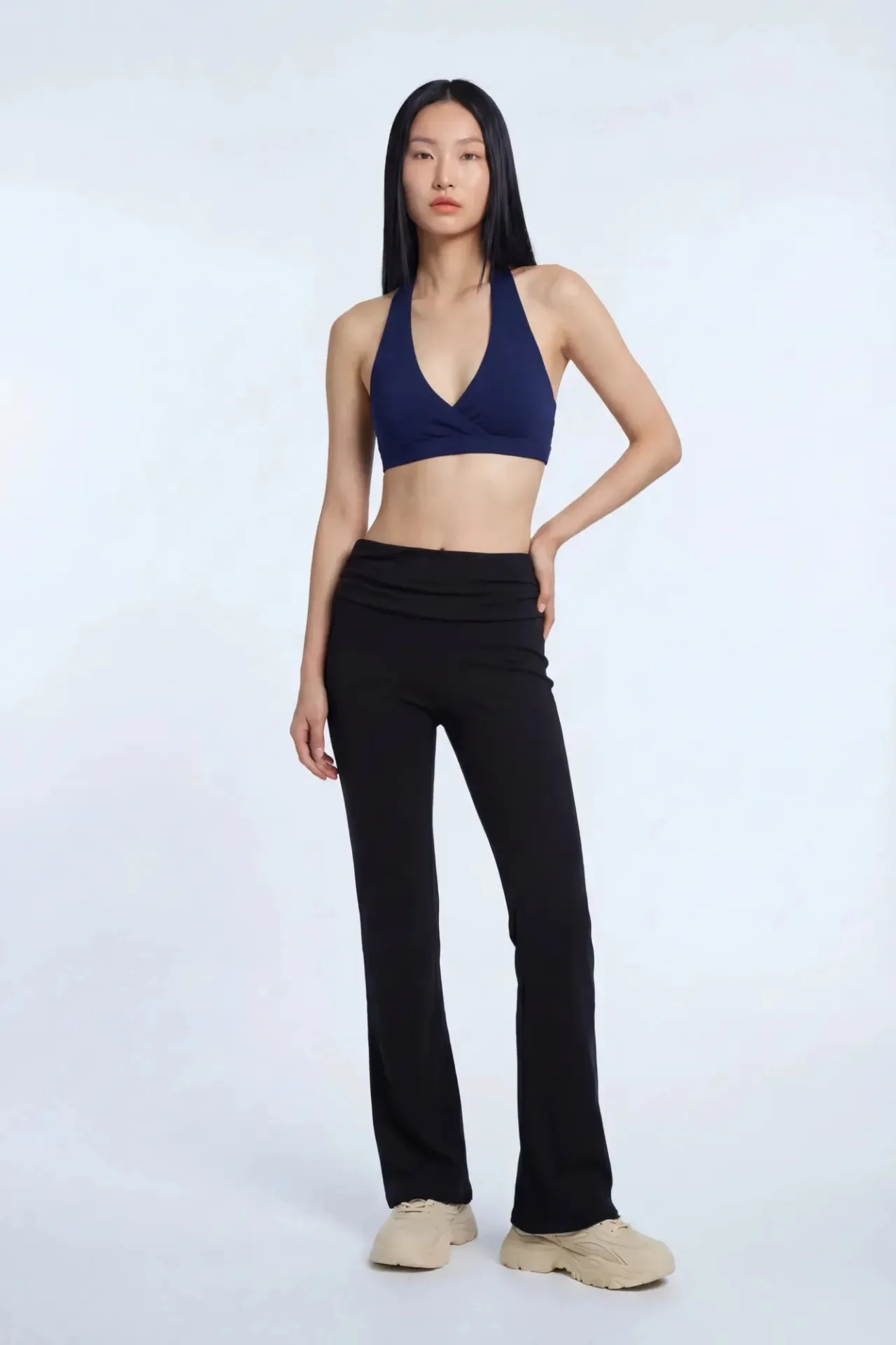 Active High Density Surplice Halter Bra - Image 11